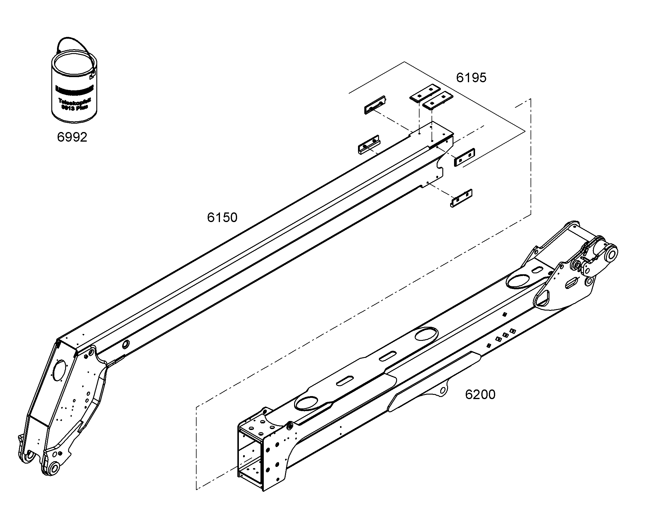 ТЕЛЕСКОПИЧЕСКИЙ ЭЛЕМЕНТ 12435649 LIEBHERR