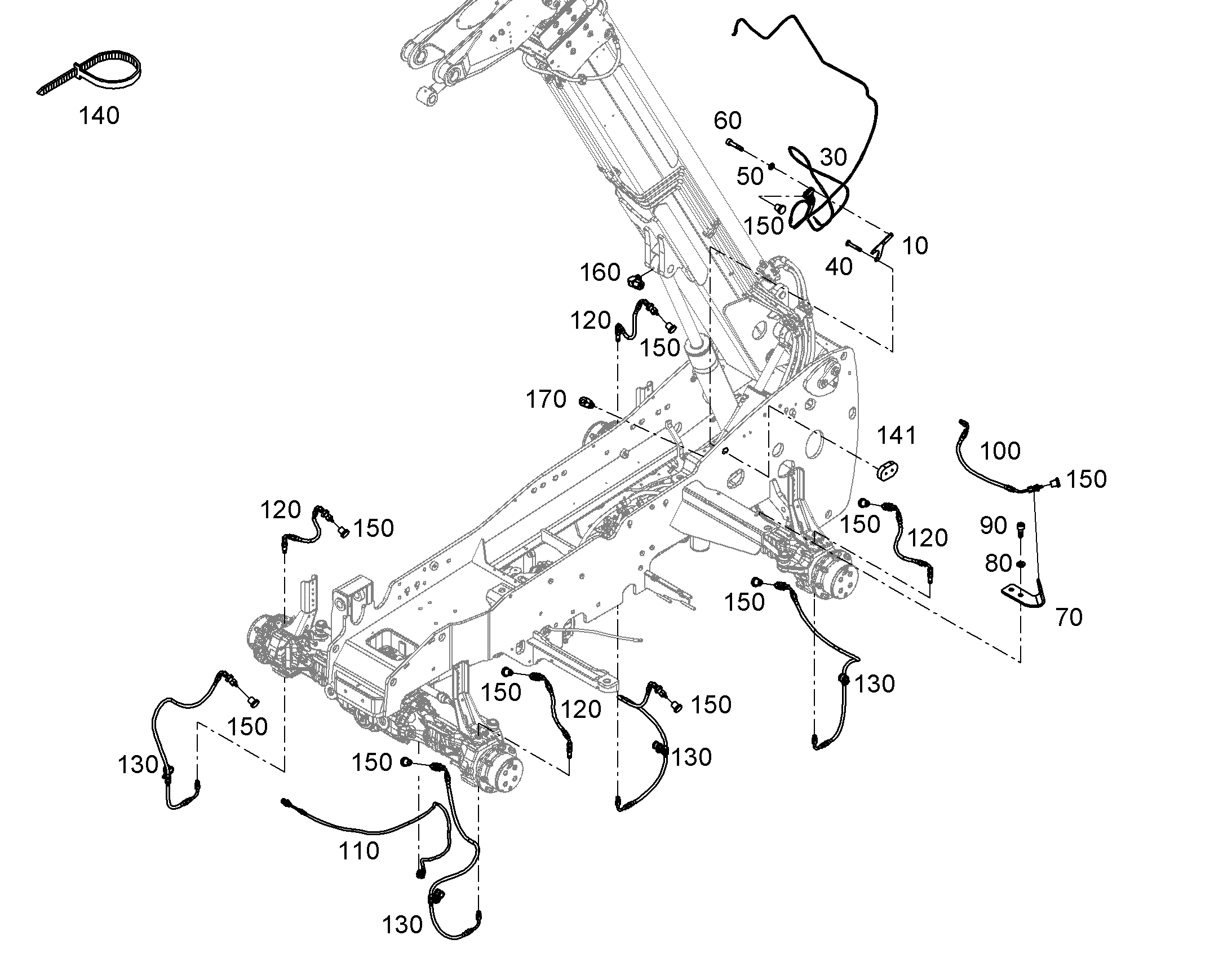 НИППЕЛЬНЫЙ БЛОК 3-FACH 90GRAD FORM C 12217263 LIEBHERR