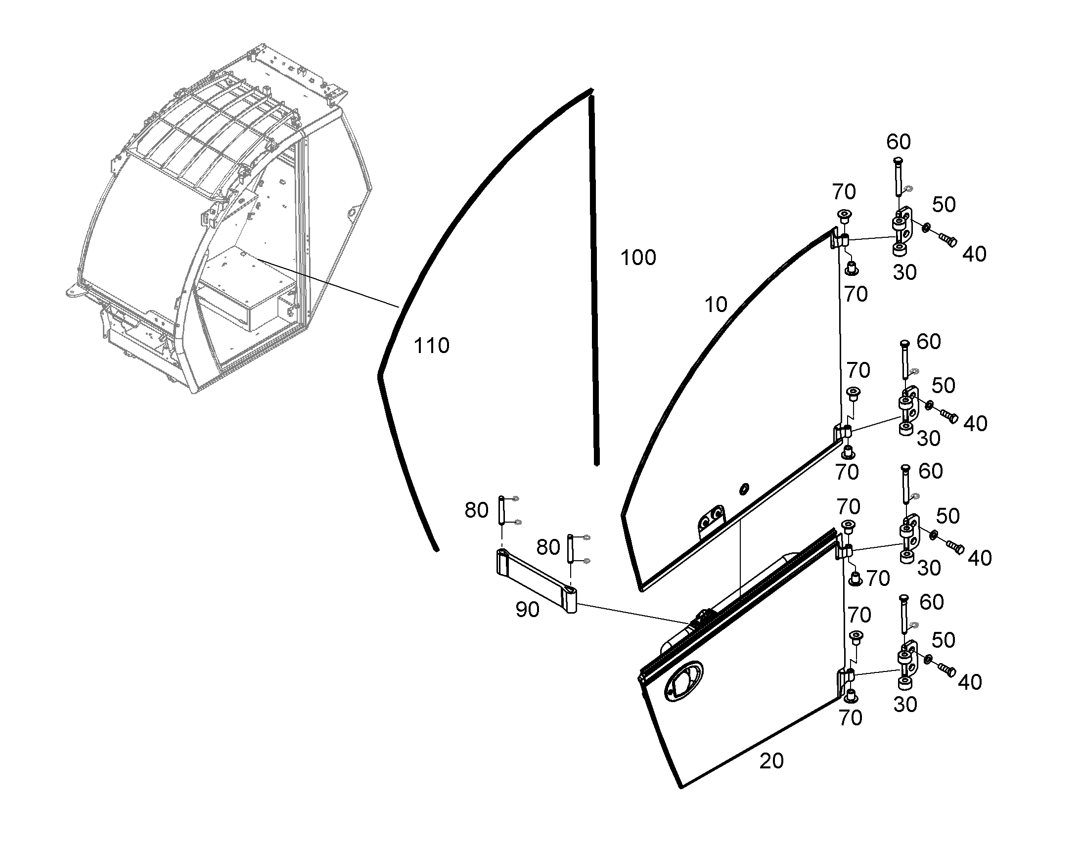 ШТИФТ ШАРНИРНЫЙ 8X73X66,5 93518109 LIEBHERR
