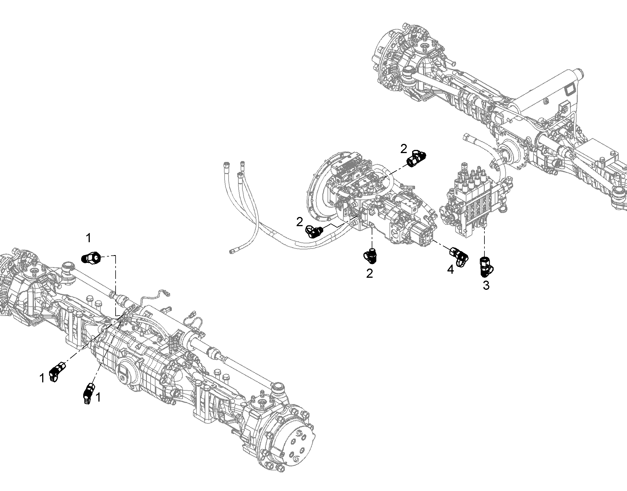 ИЗМЕРИТЕЛЬНЫЕ ПОДКЛЮЧЕНИЯ STEUERBLOCK 12459022 LIEBHERR