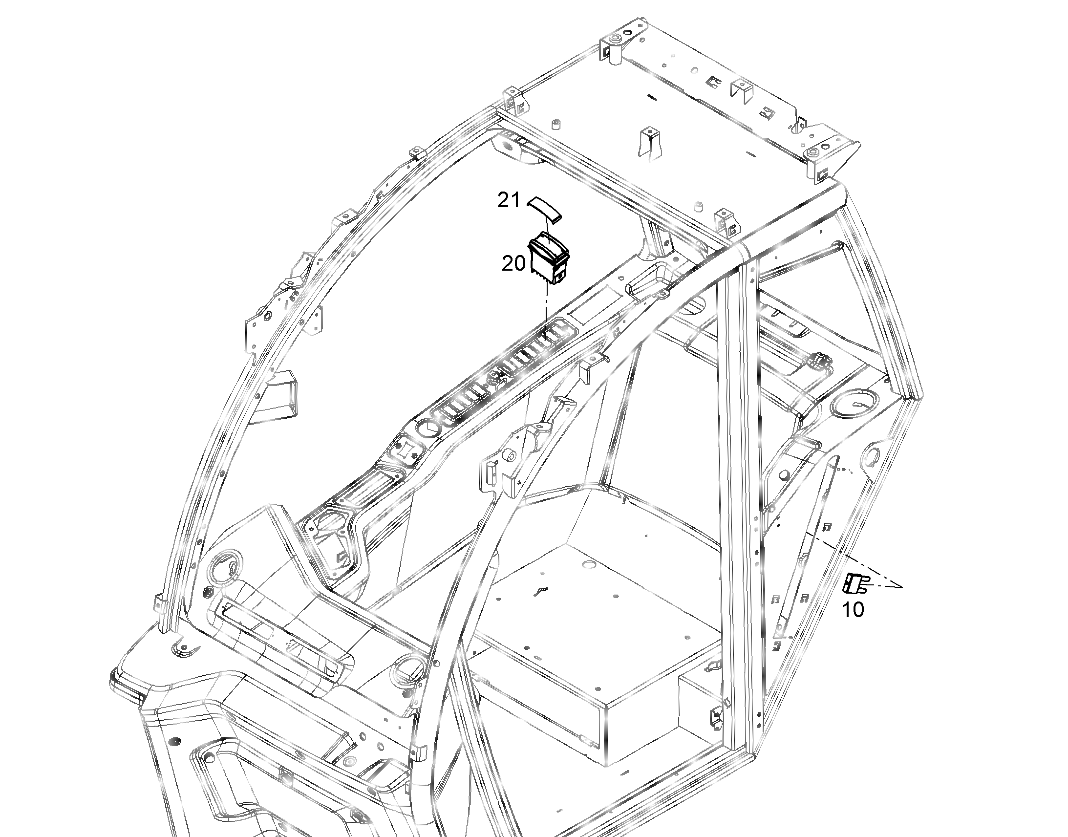 ВСТАВКА С СИМВОЛОМ SEITENWASCHANL.SEITL 15mmX44mm 12246203 LIEBHERR