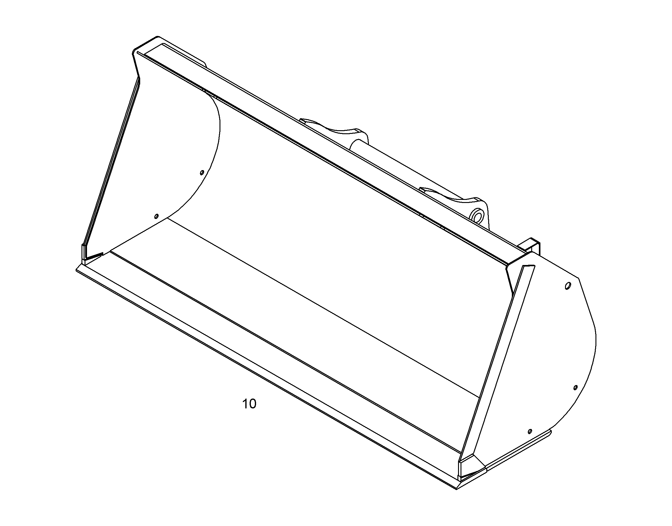 КОВШ ДЛЯ ЛEГКИХ ГРУЗОВ 2600mm 3,7m³ 12253726 LIEBHERR