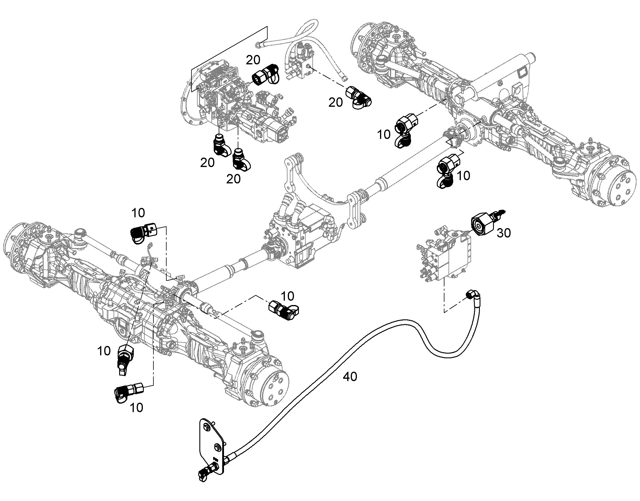 ИЗМЕРИТЕЛЬНЫЕ ПОДКЛЮЧЕНИЯ 13408872 LIEBHERR
