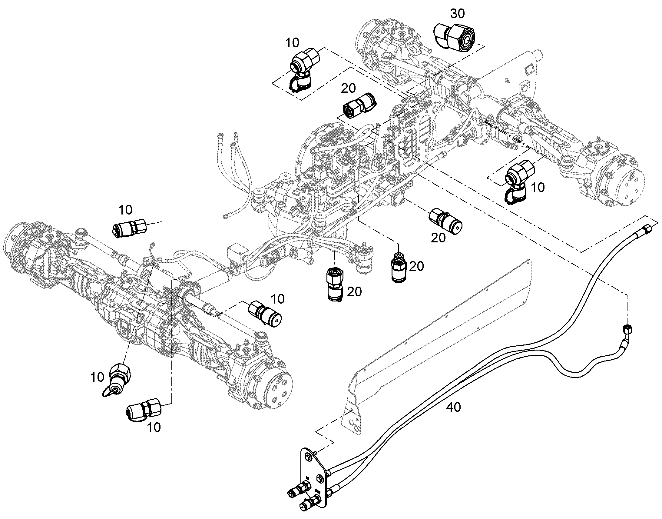 ИЗМЕРИТЕЛЬНЫЕ ПОДКЛЮЧЕНИЯ 13401724 LIEBHERR