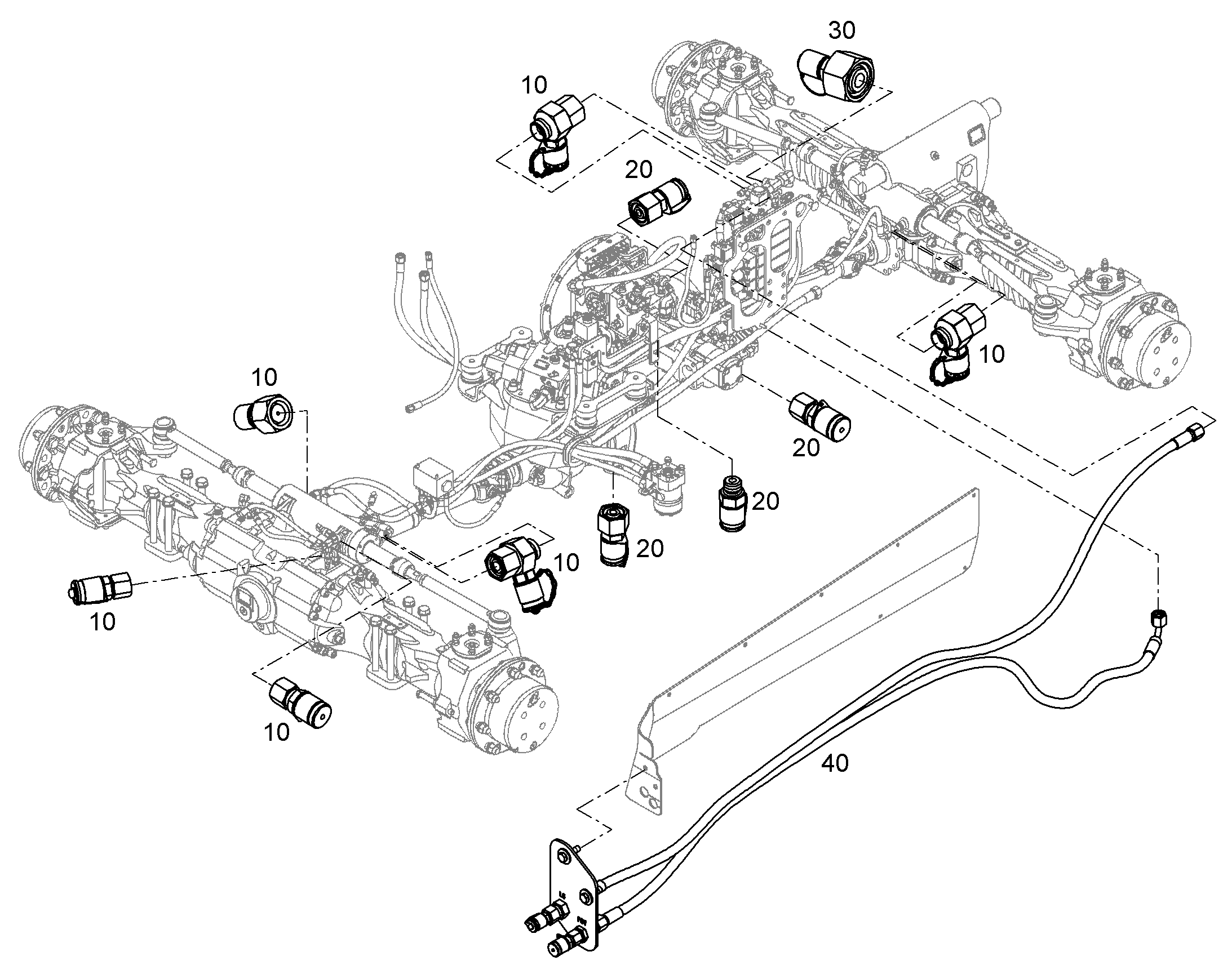 ИЗМЕРИТЕЛЬНЫЕ ПОДКЛЮЧЕНИЯ 13401723 LIEBHERR