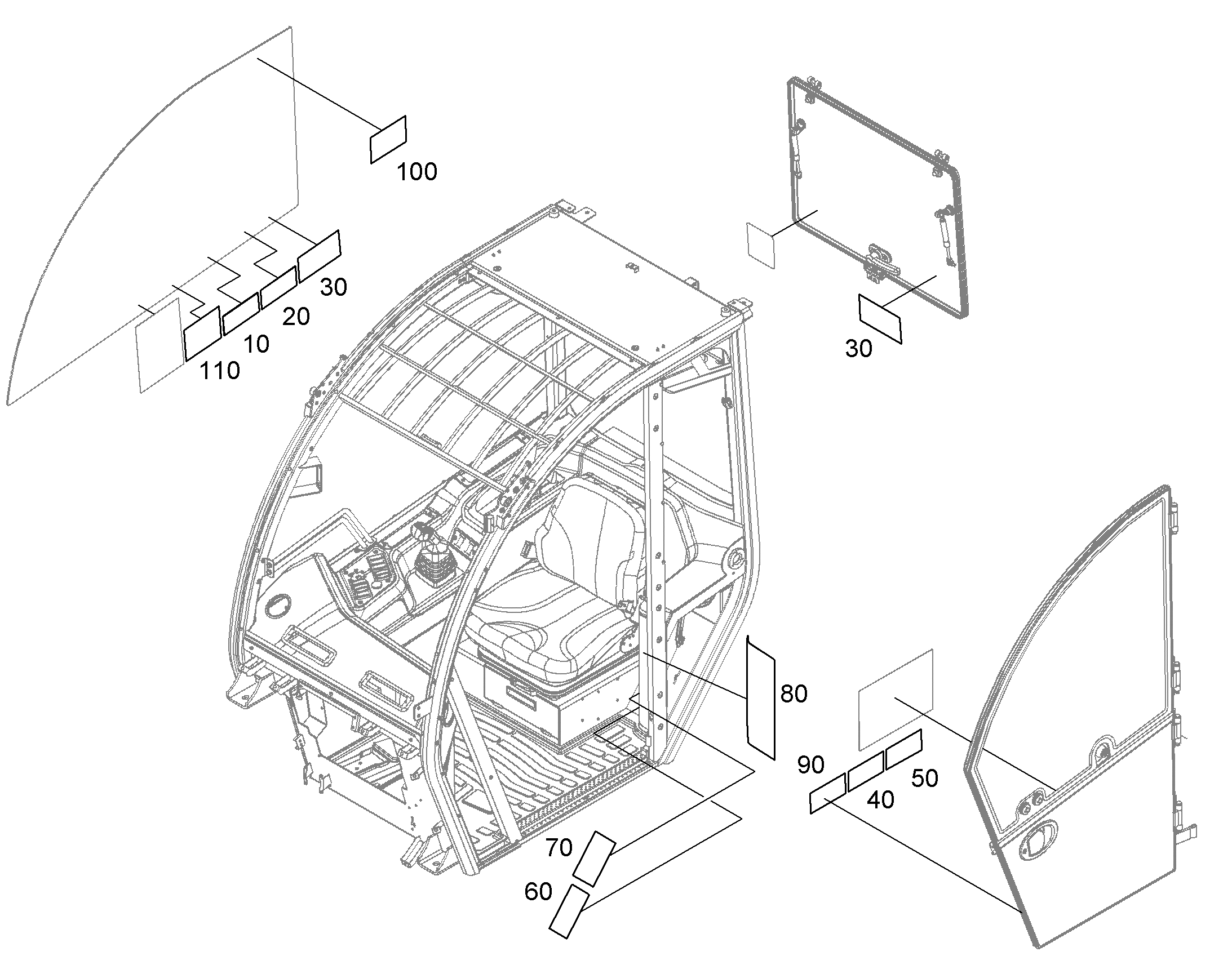 ТАБЛ.РАСПРЕД.ПРЕДОХР. PROF 12988887 LIEBHERR