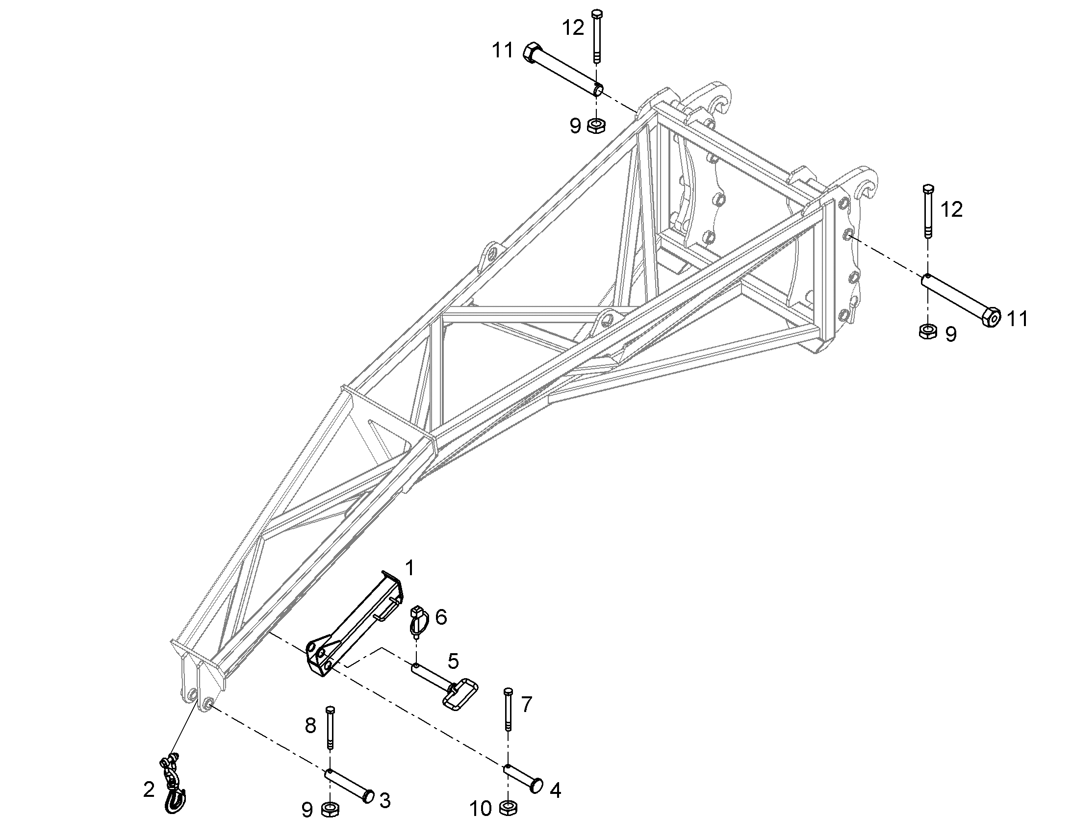 ПОДСТАВКА ОПОРНАЯ 12278366 LIEBHERR