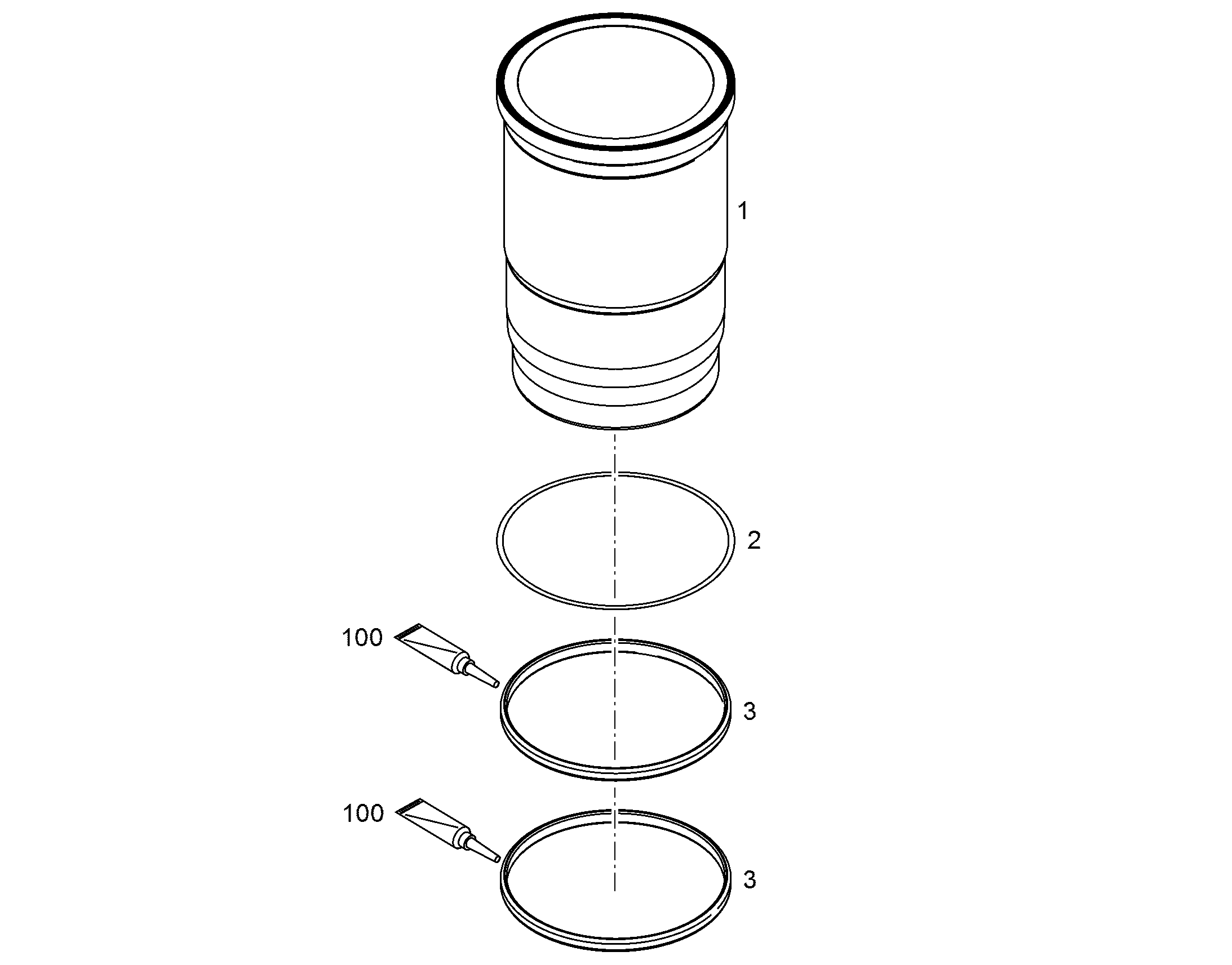 ДИСК УПЛОТНИТЕЛЬНЫЙ 150,8X156,6X0,1 12972267 LIEBHERR