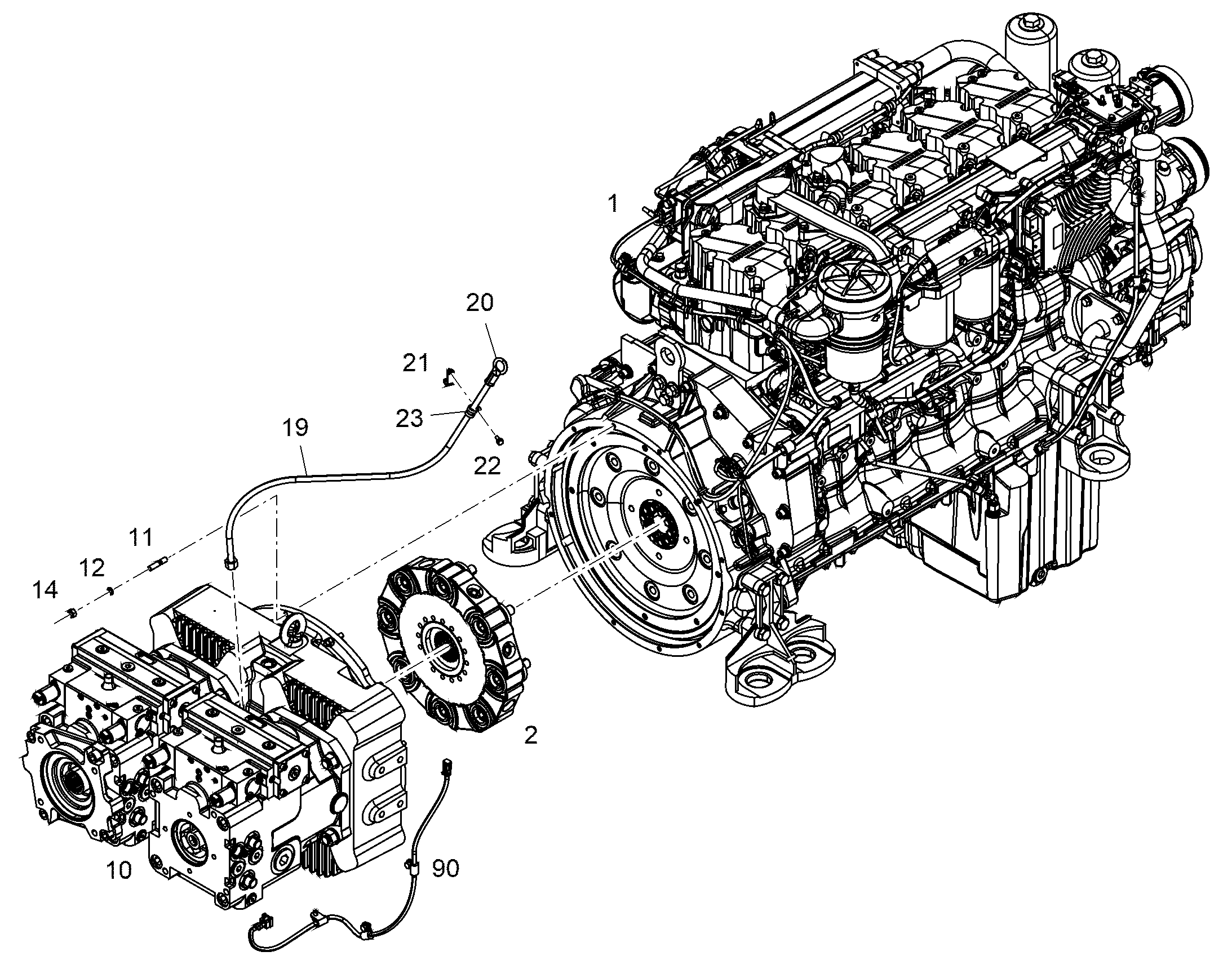 ДВИГАТЕЛЬ ДИЗЕЛЬНЫЙ D936 A7-23 300 kW 12556215 LIEBHERR