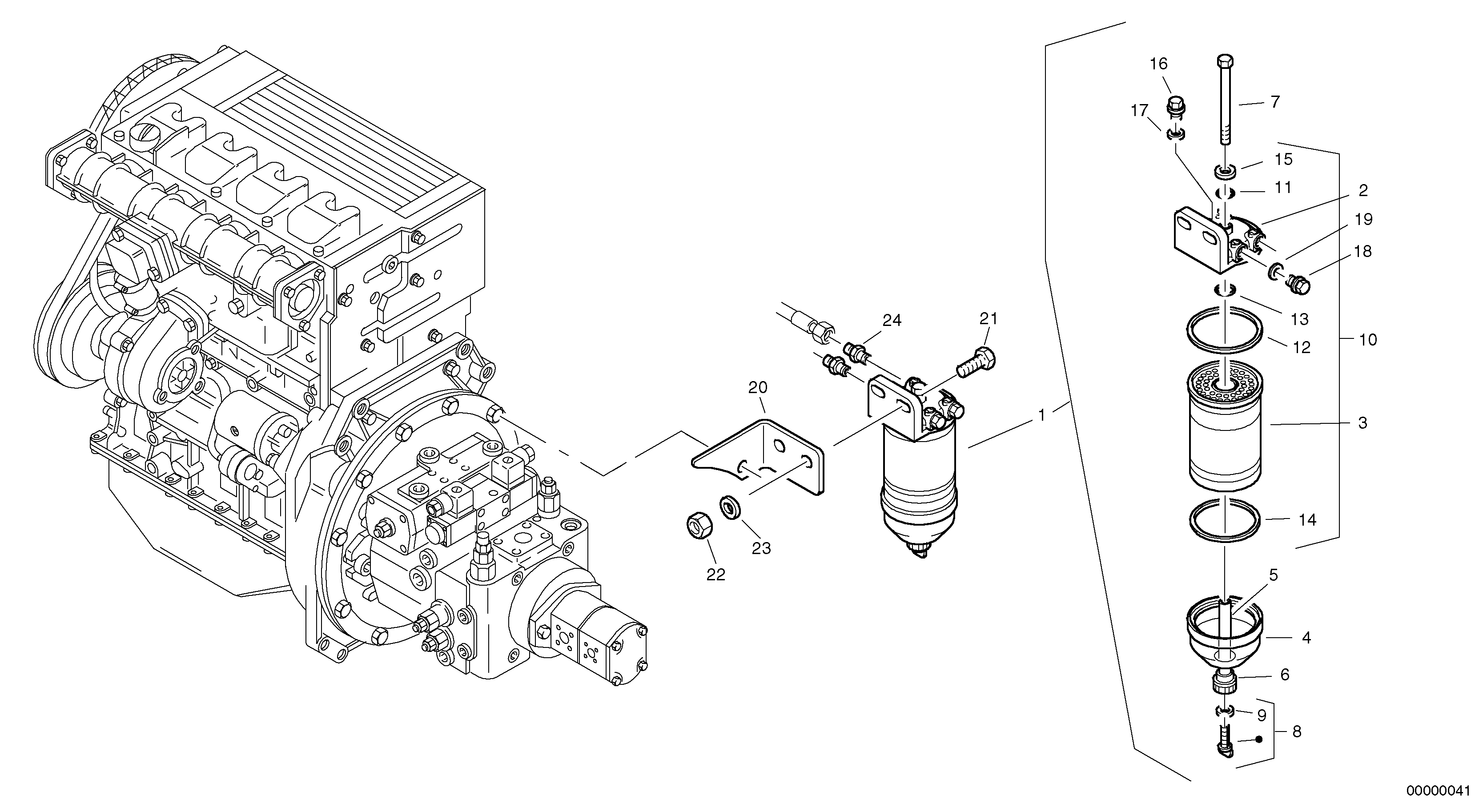 Tilt bearing VOE/ZM960148 VOLVO