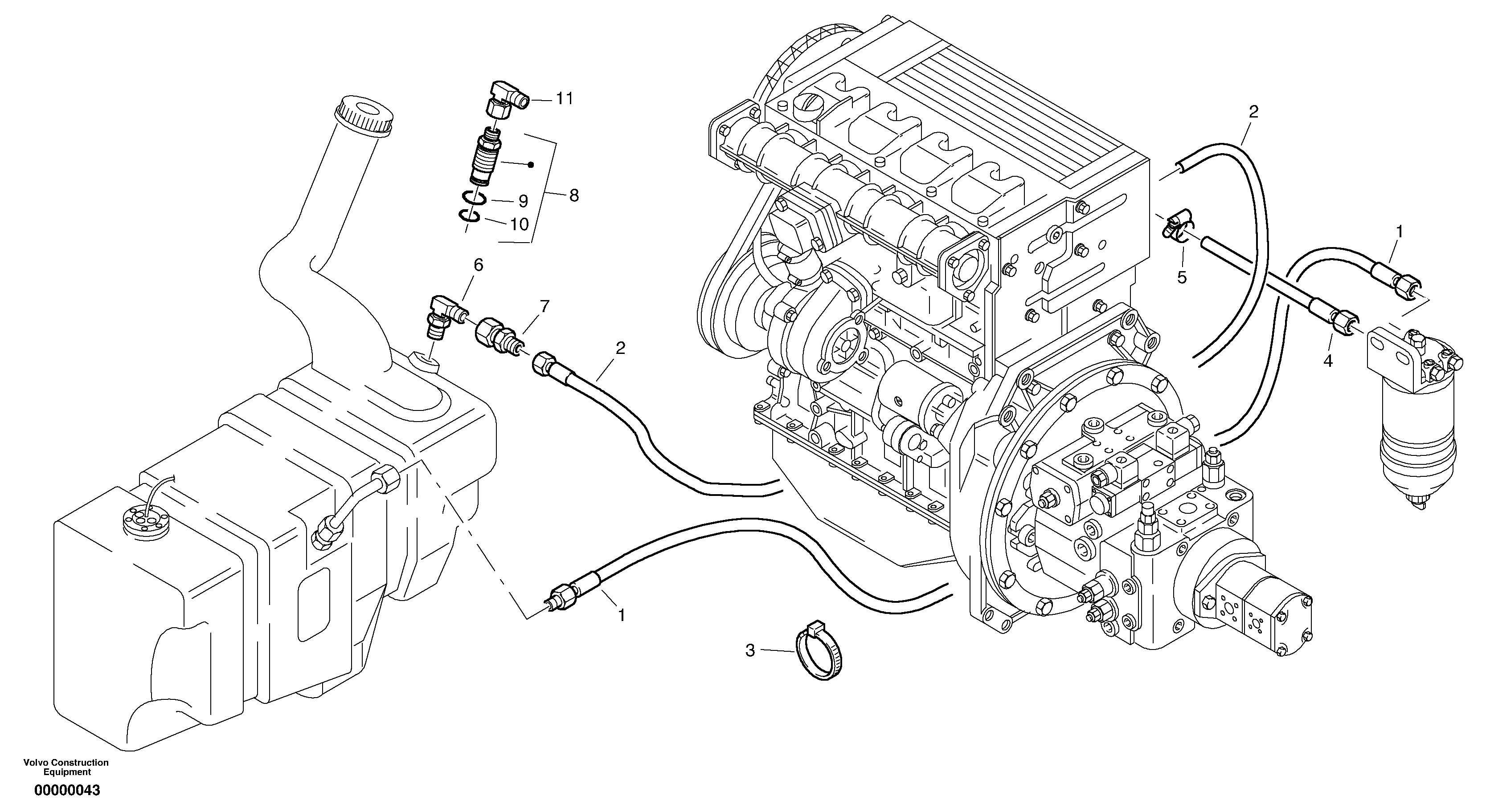 Water pump ger RM/VOE13945357 VOLVO