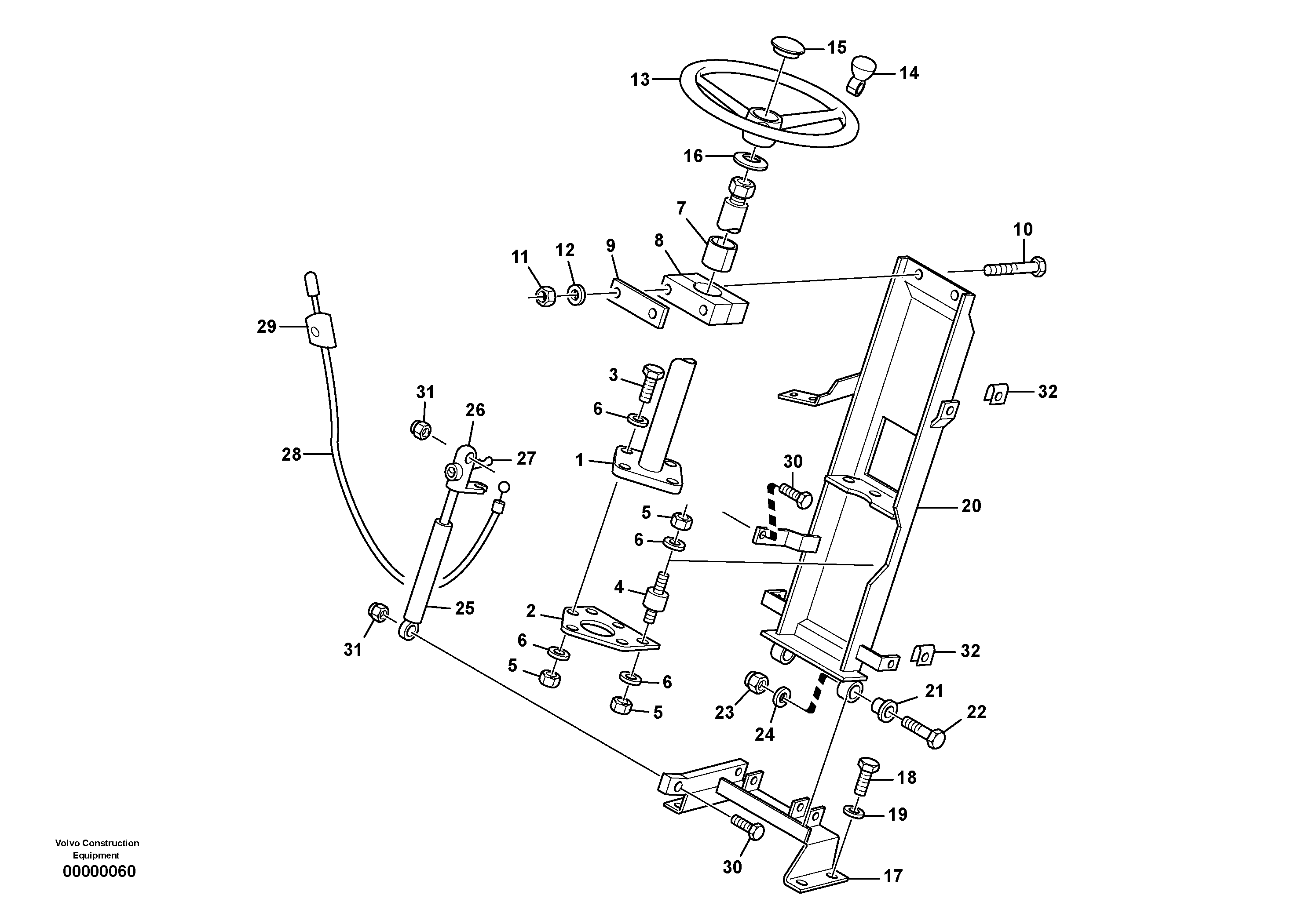 Mounting rail RM/VOE983242 VOLVO