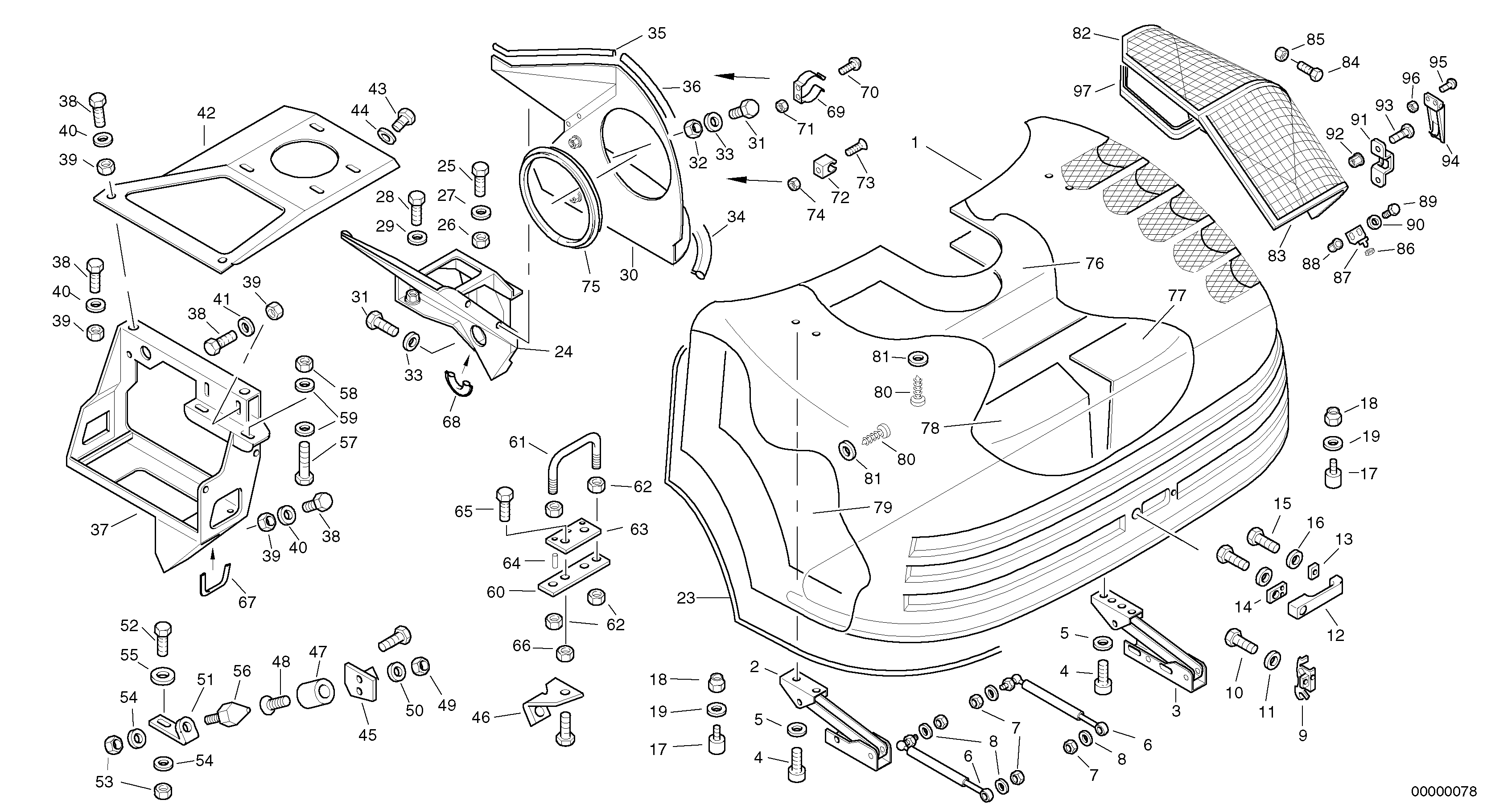 Mounting rail RM/VOE997437 VOLVO