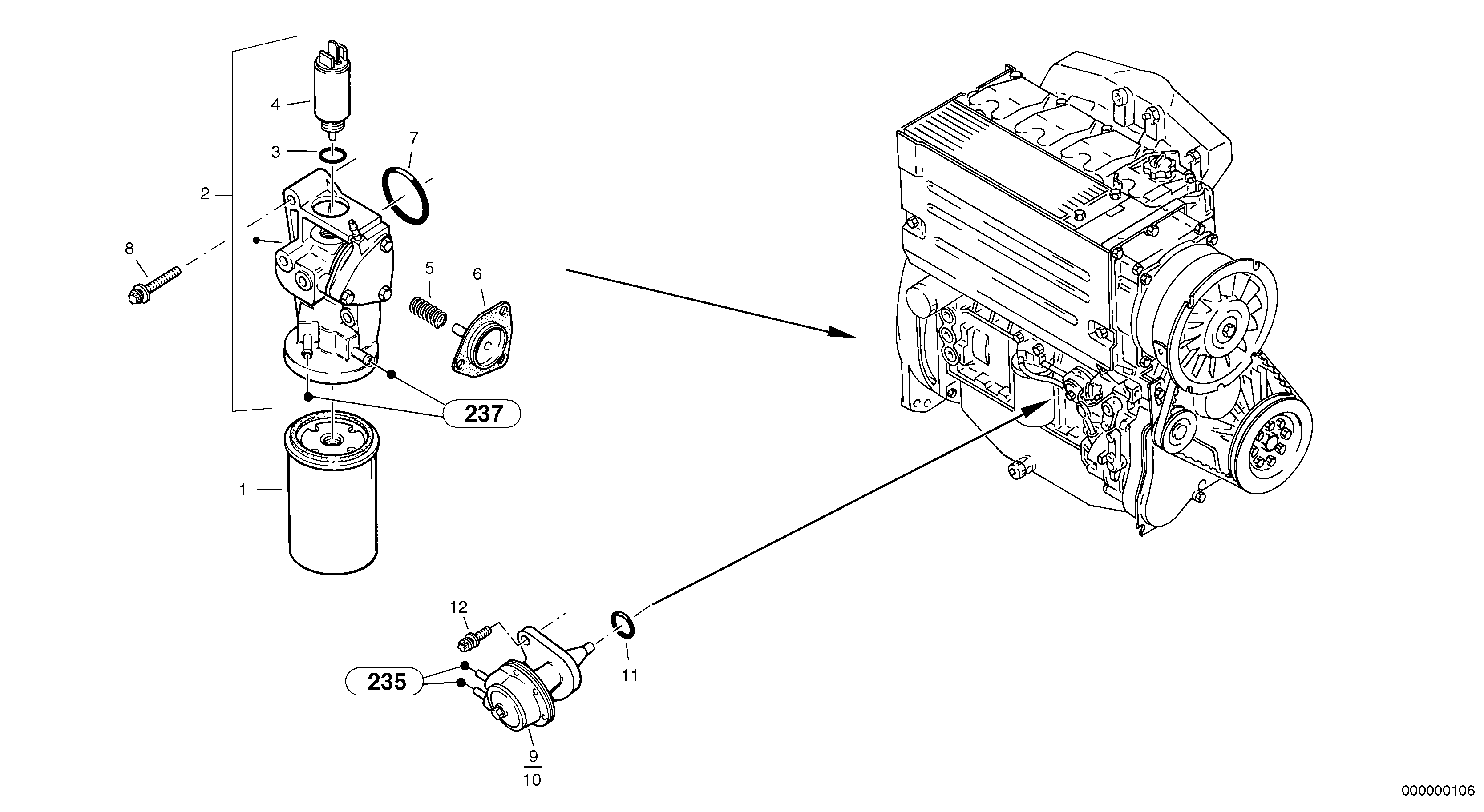 Diaphragm holder ZM2905389 VOLVO