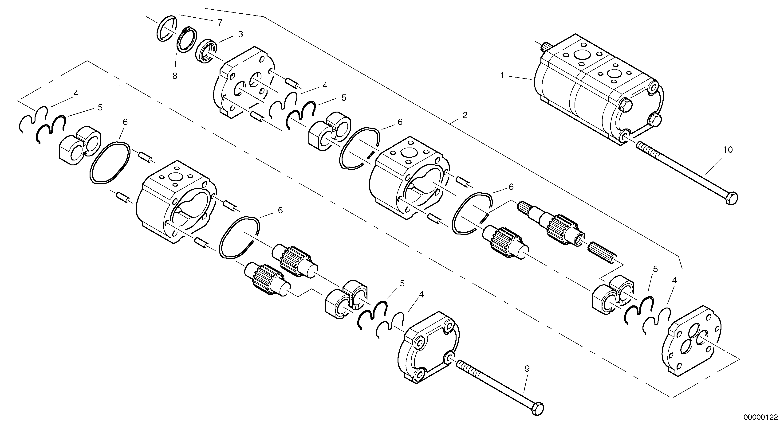 Mounting rail VOE11306532 VOLVO