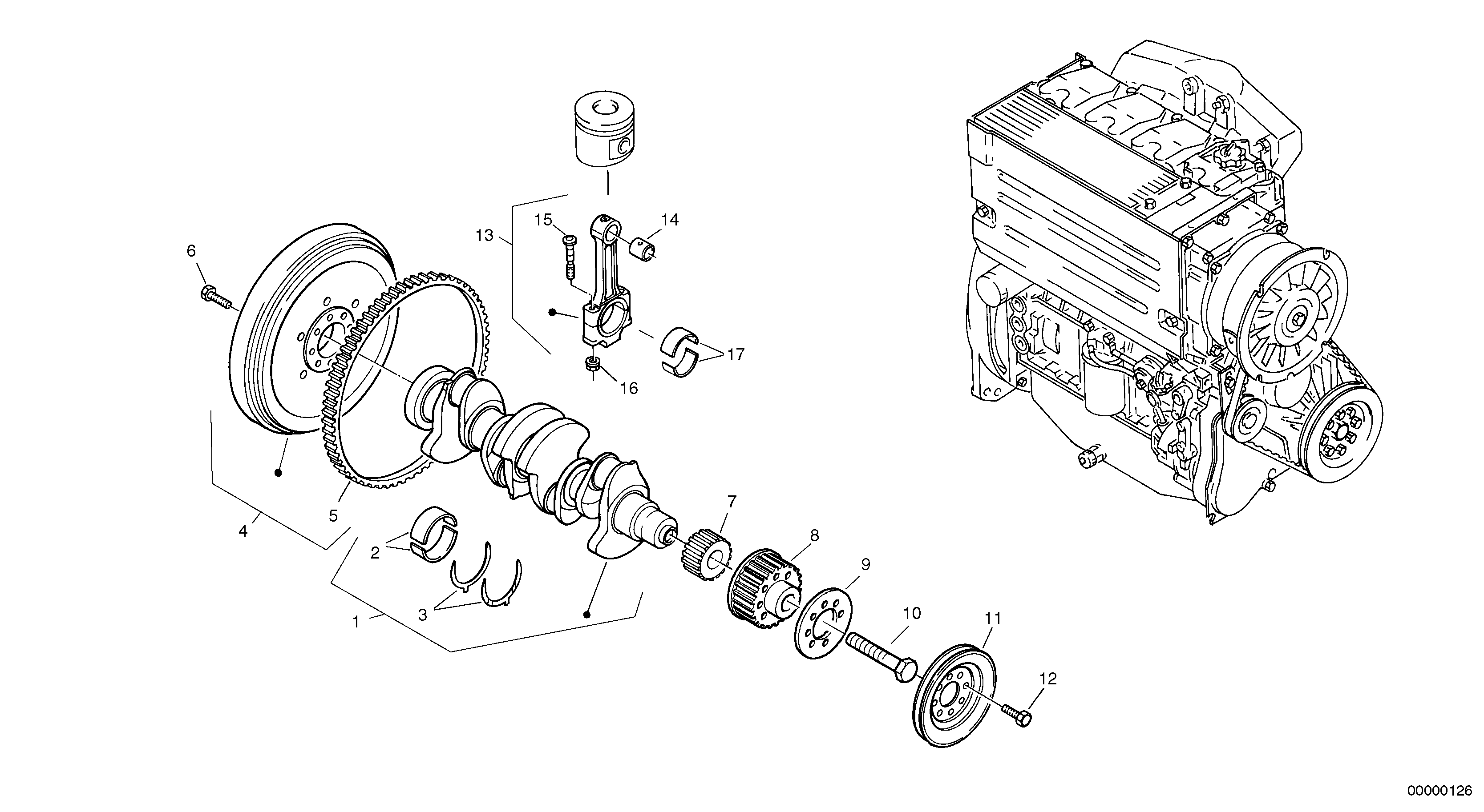 Toothed belt wheel ZM2290409 VOLVO