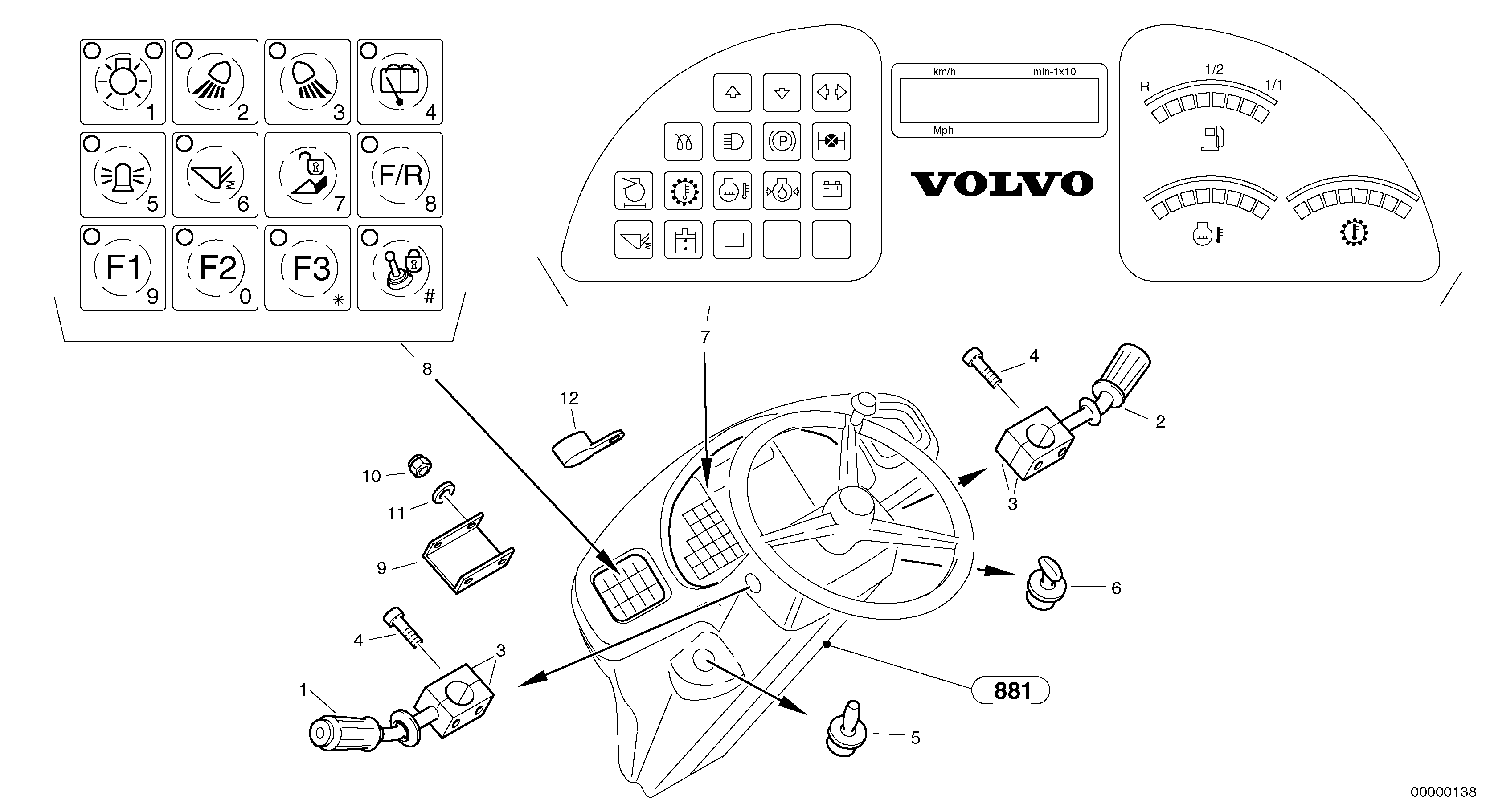 Tilt bearing VOE955891 VOLVO