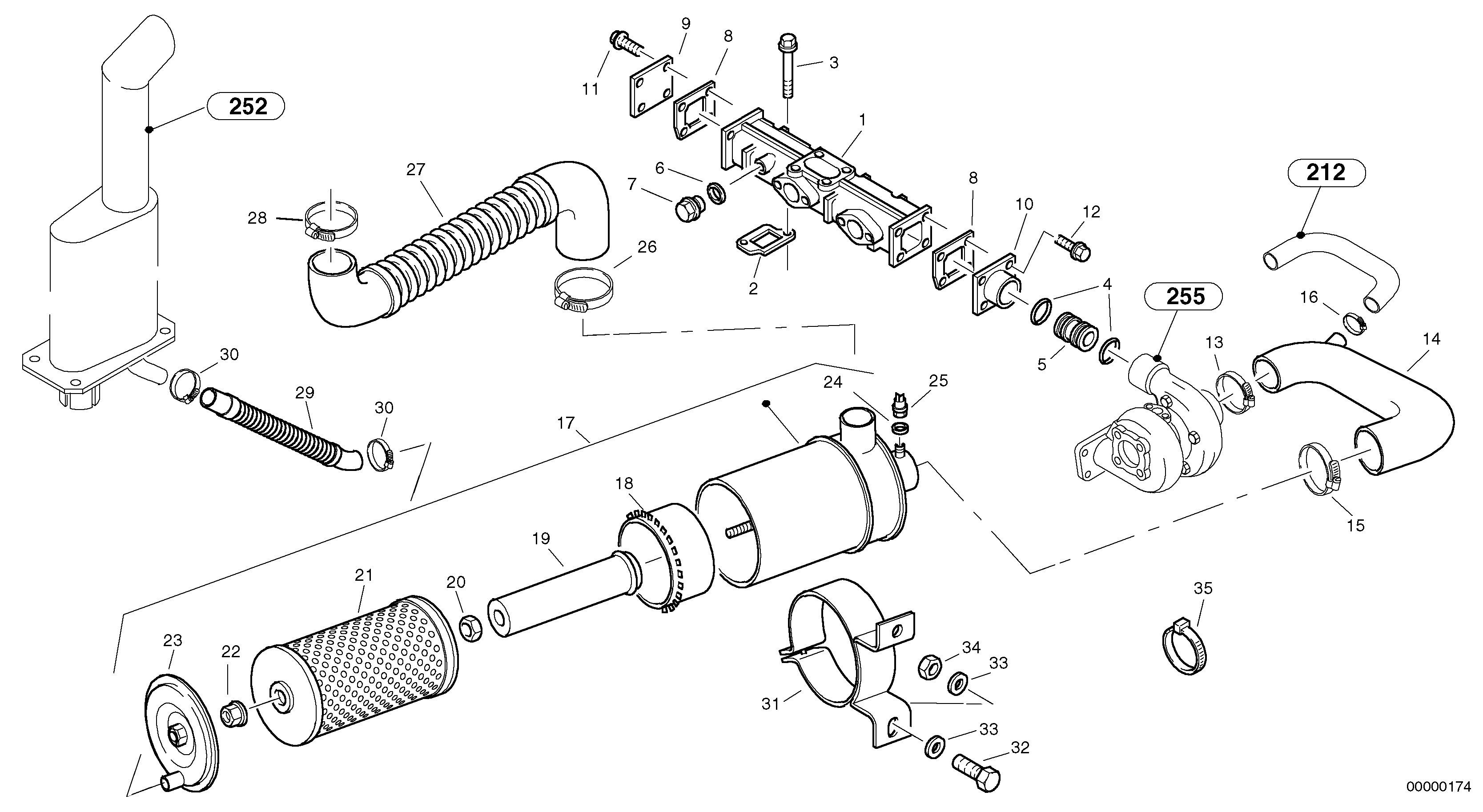 Mounting rail VOE22278501 VOLVO