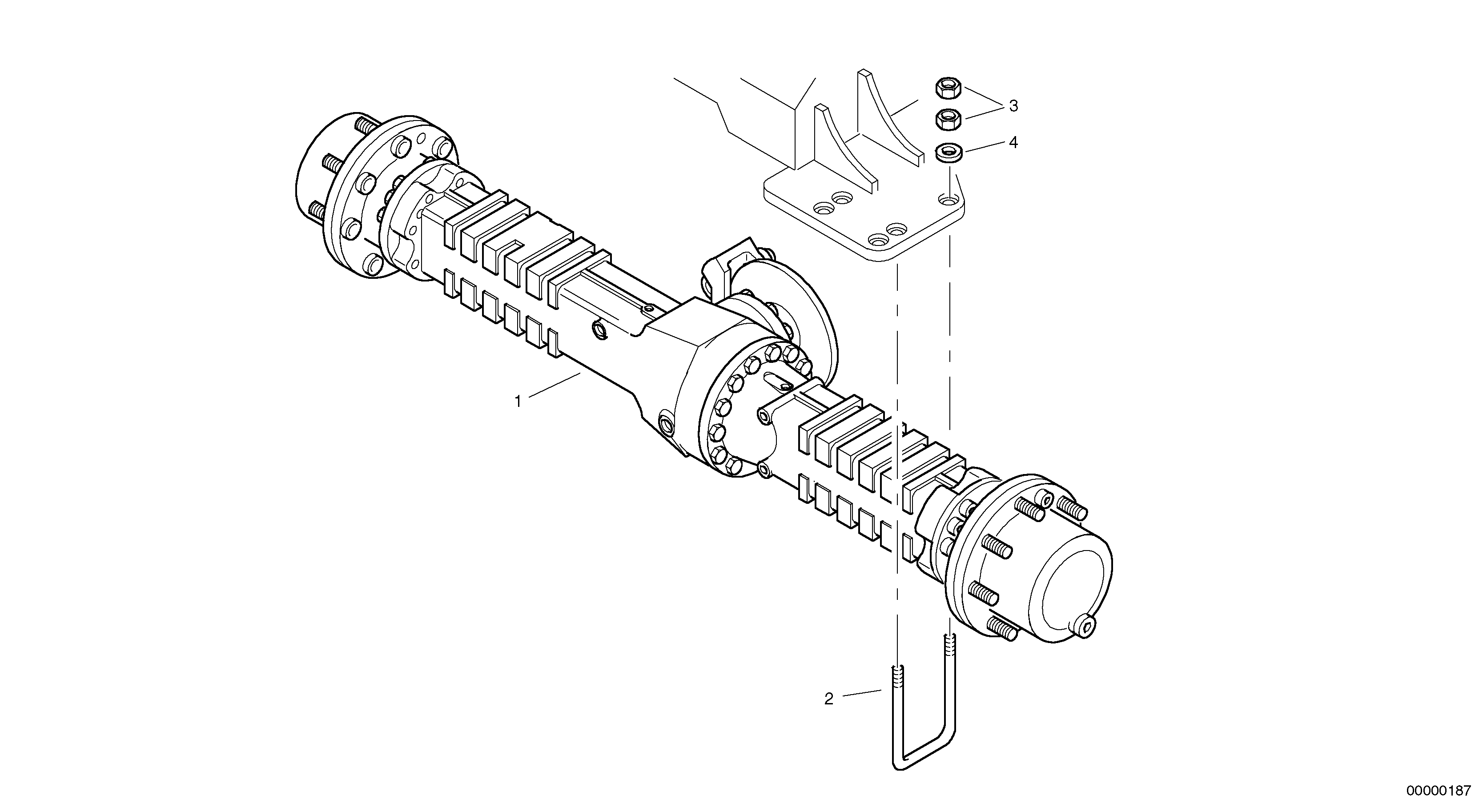 Axle holder ZM2807847 VOLVO