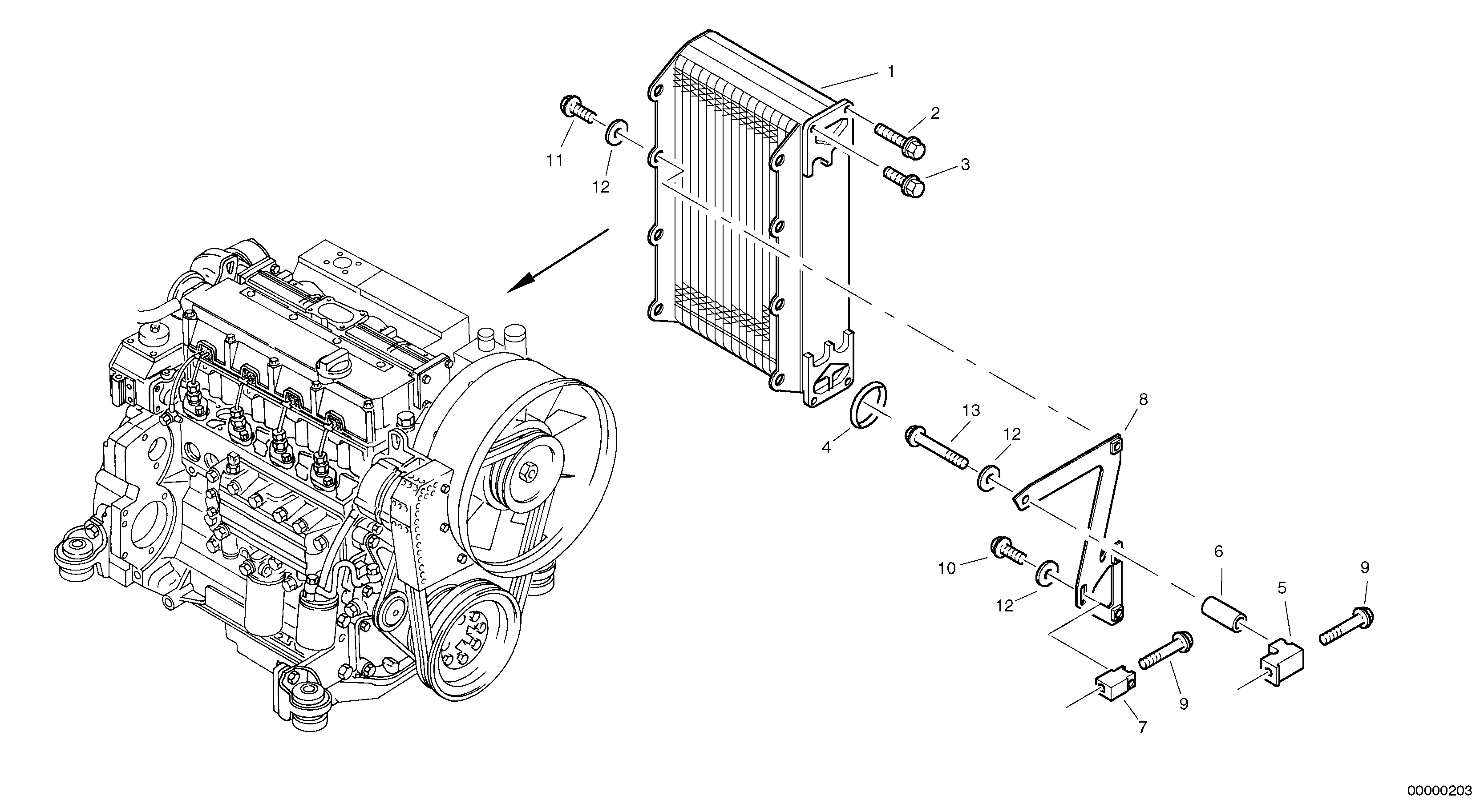 For upper engine part VOE20412340 VOLVO