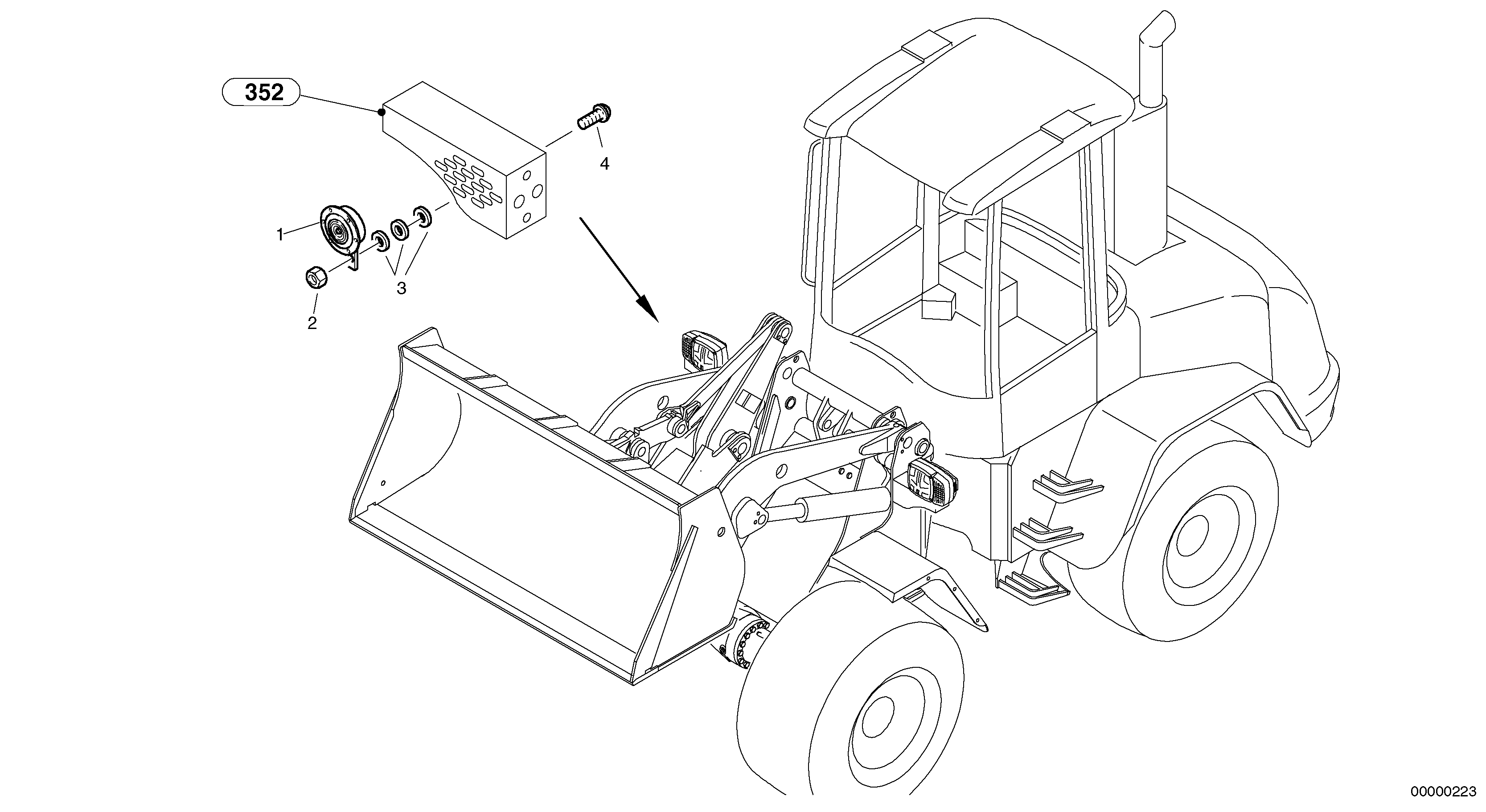 Bearing bushing VOE11306643 VOLVO