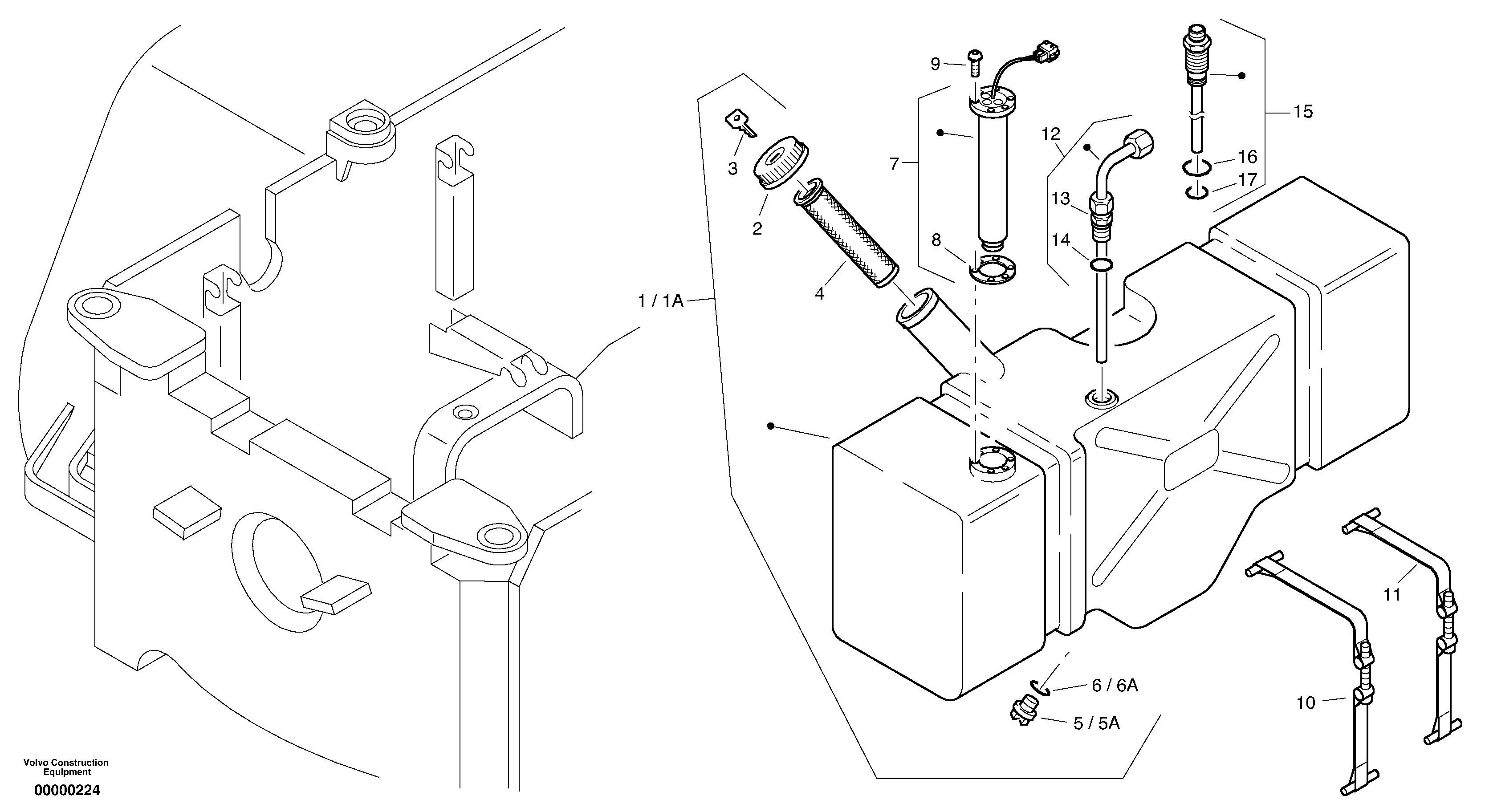 Fuel level sensor ZM2805650 VOLVO