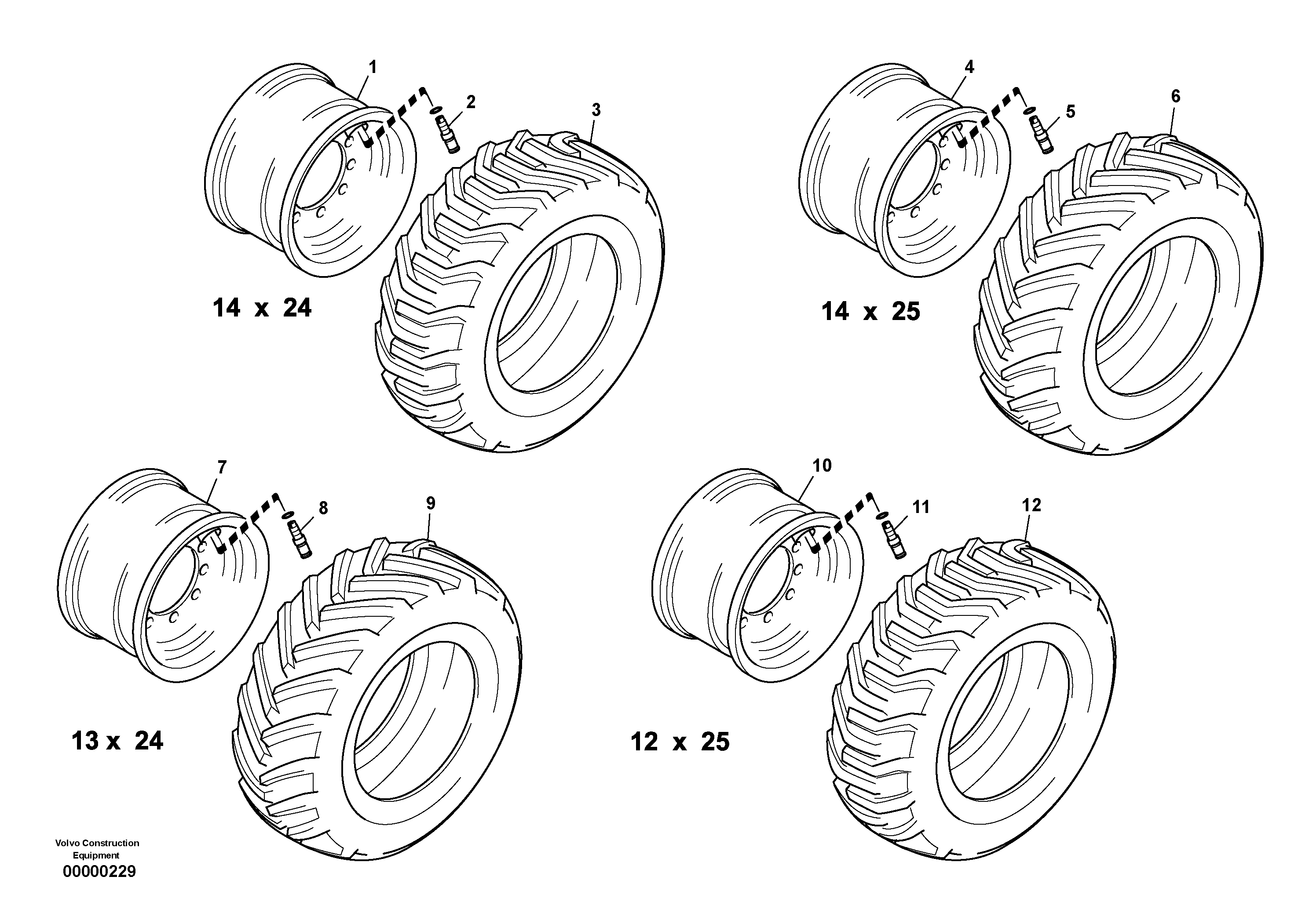 Tire ZM2802241 VOLVO