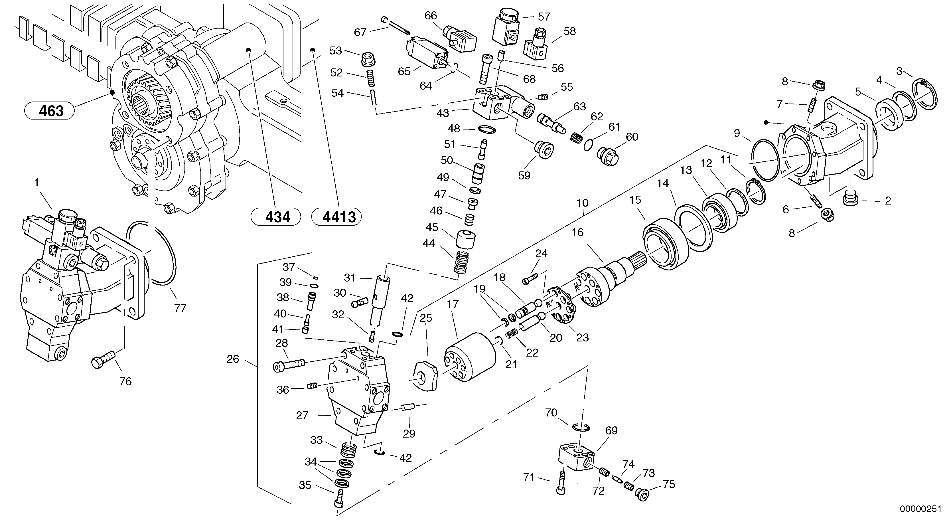 Механизм наклона, комплект ZM2905682 VOLVO