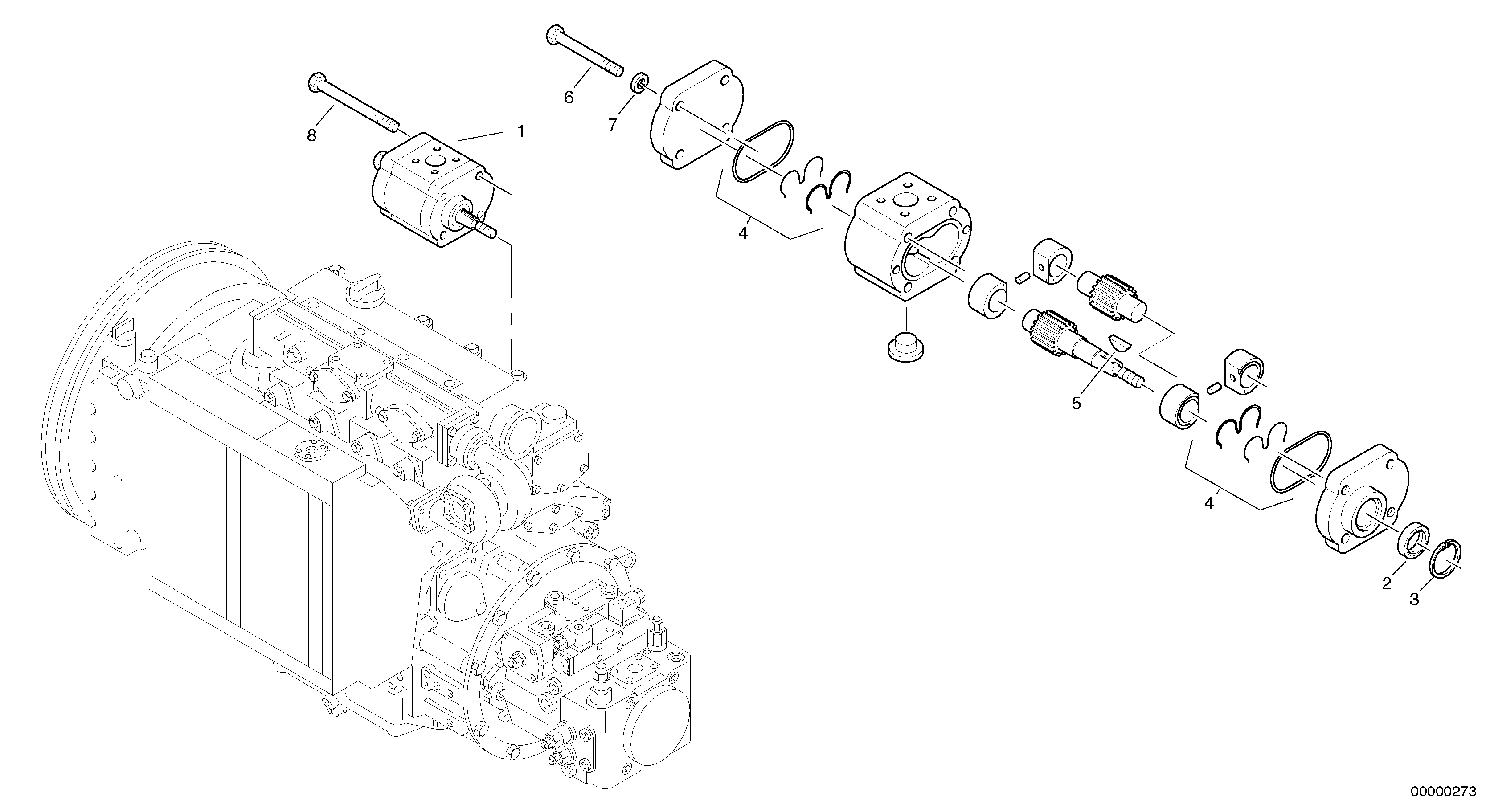 Mounting rail VOE970961 VOLVO