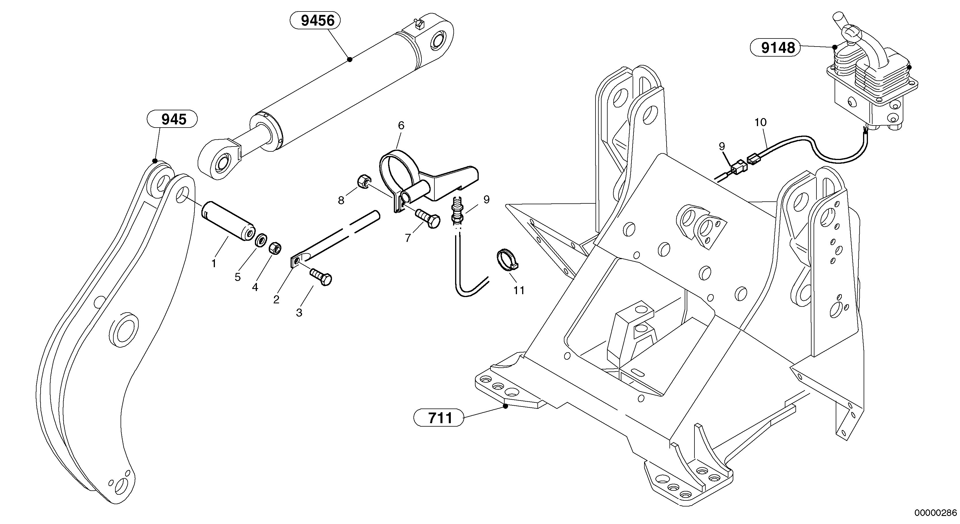 Hexagon Nut RM/VOE971071 VOLVO