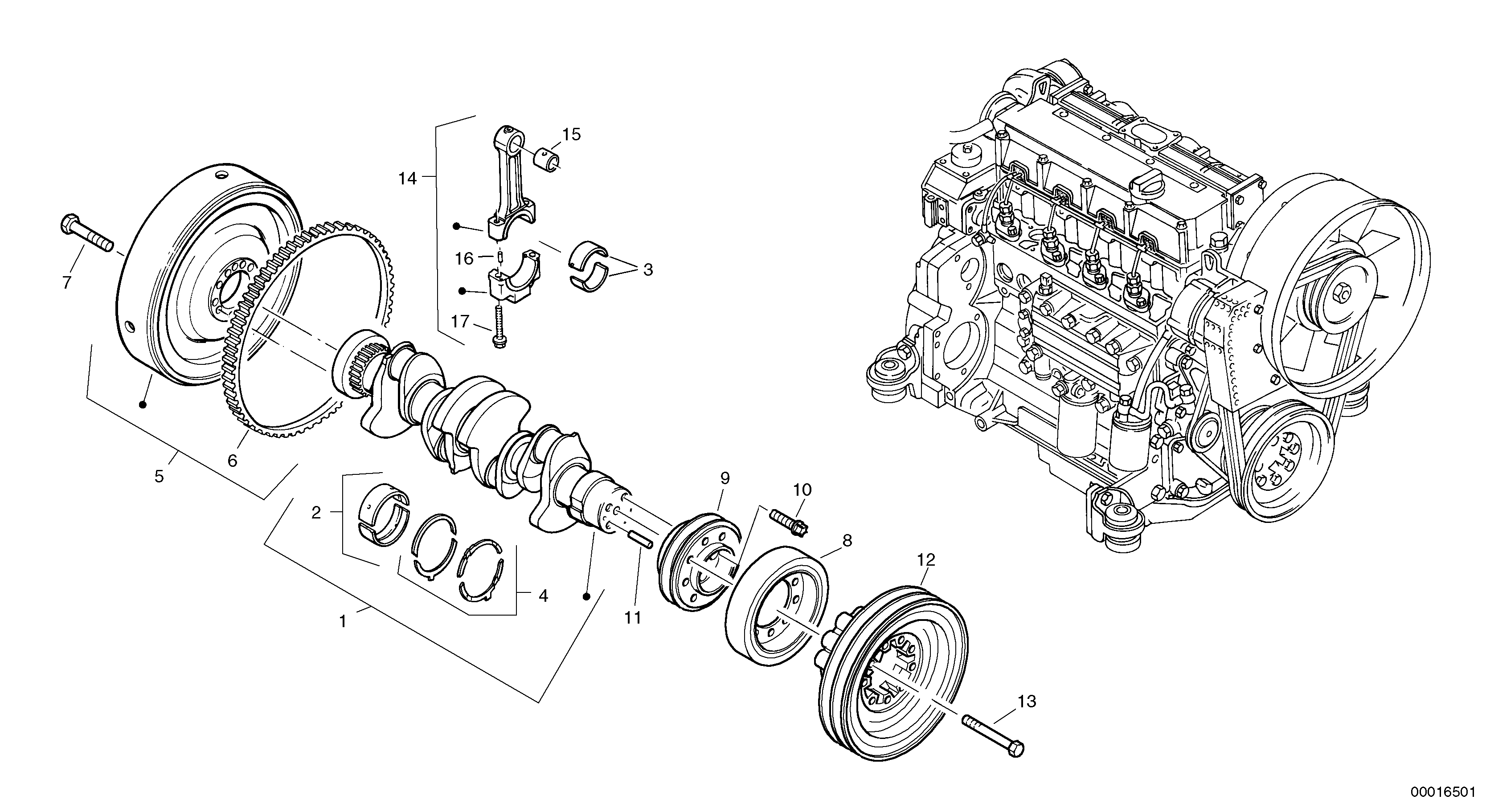 Bellcrank VOE21141963 VOLVO