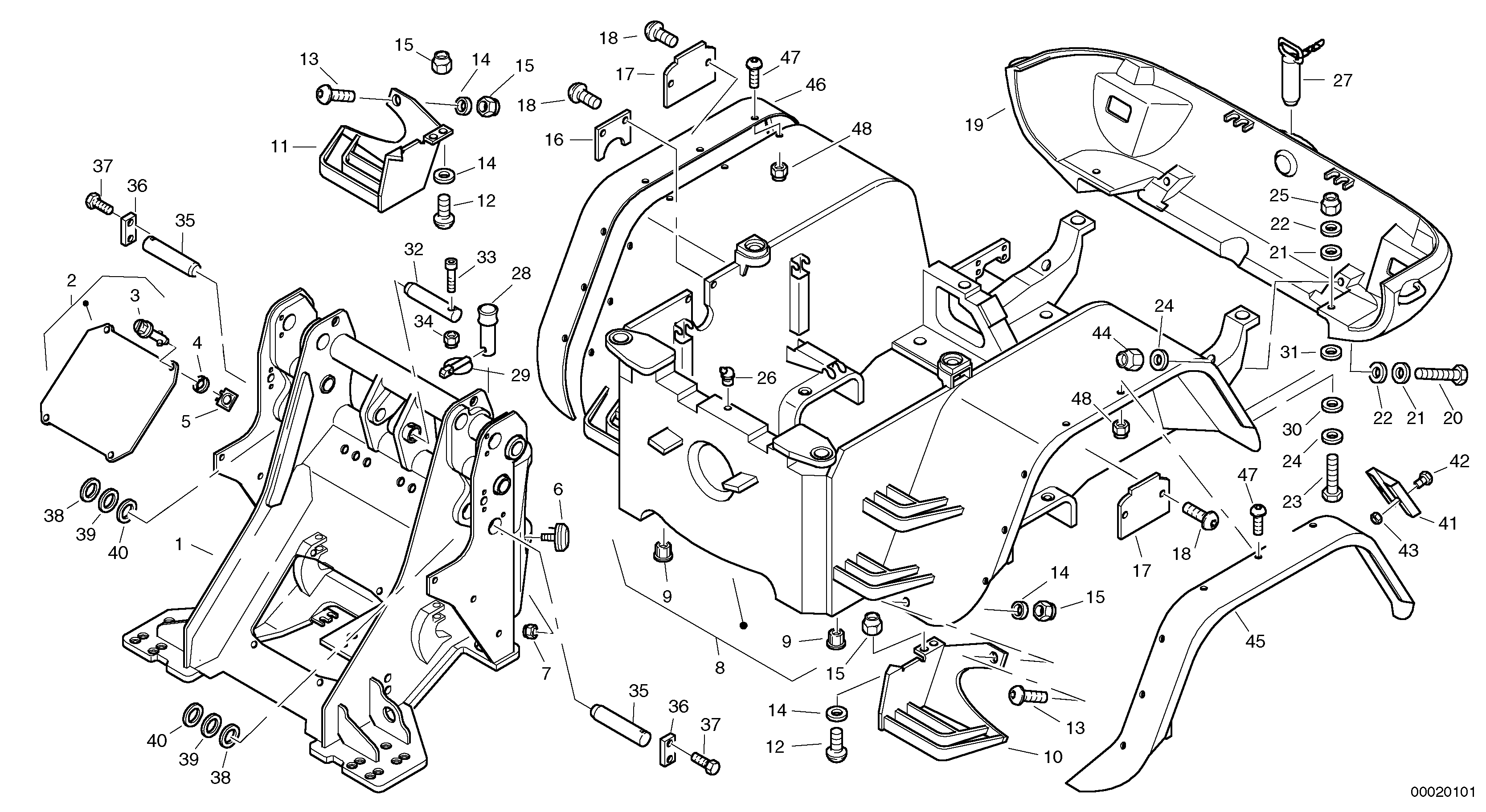 For upper engine part ZM2810331 VOLVO