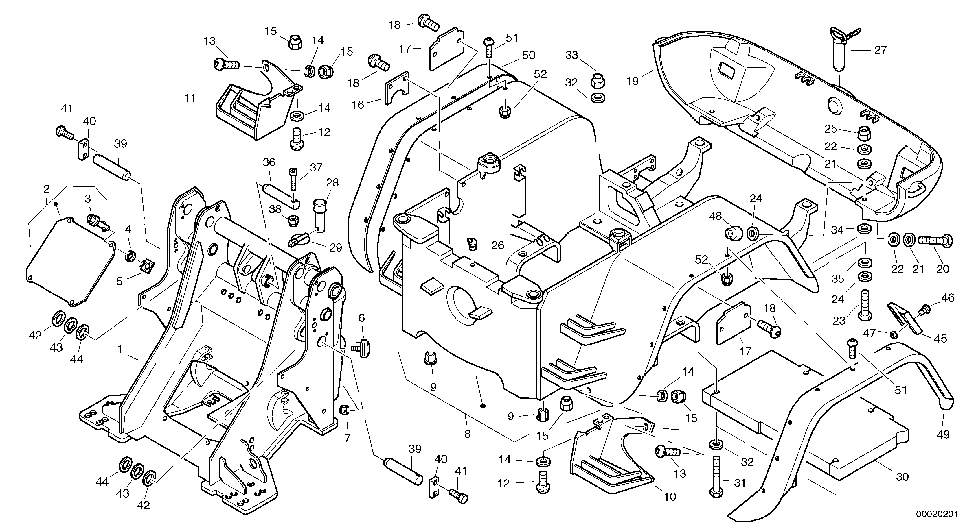 For upper engine part ZM2800719 VOLVO