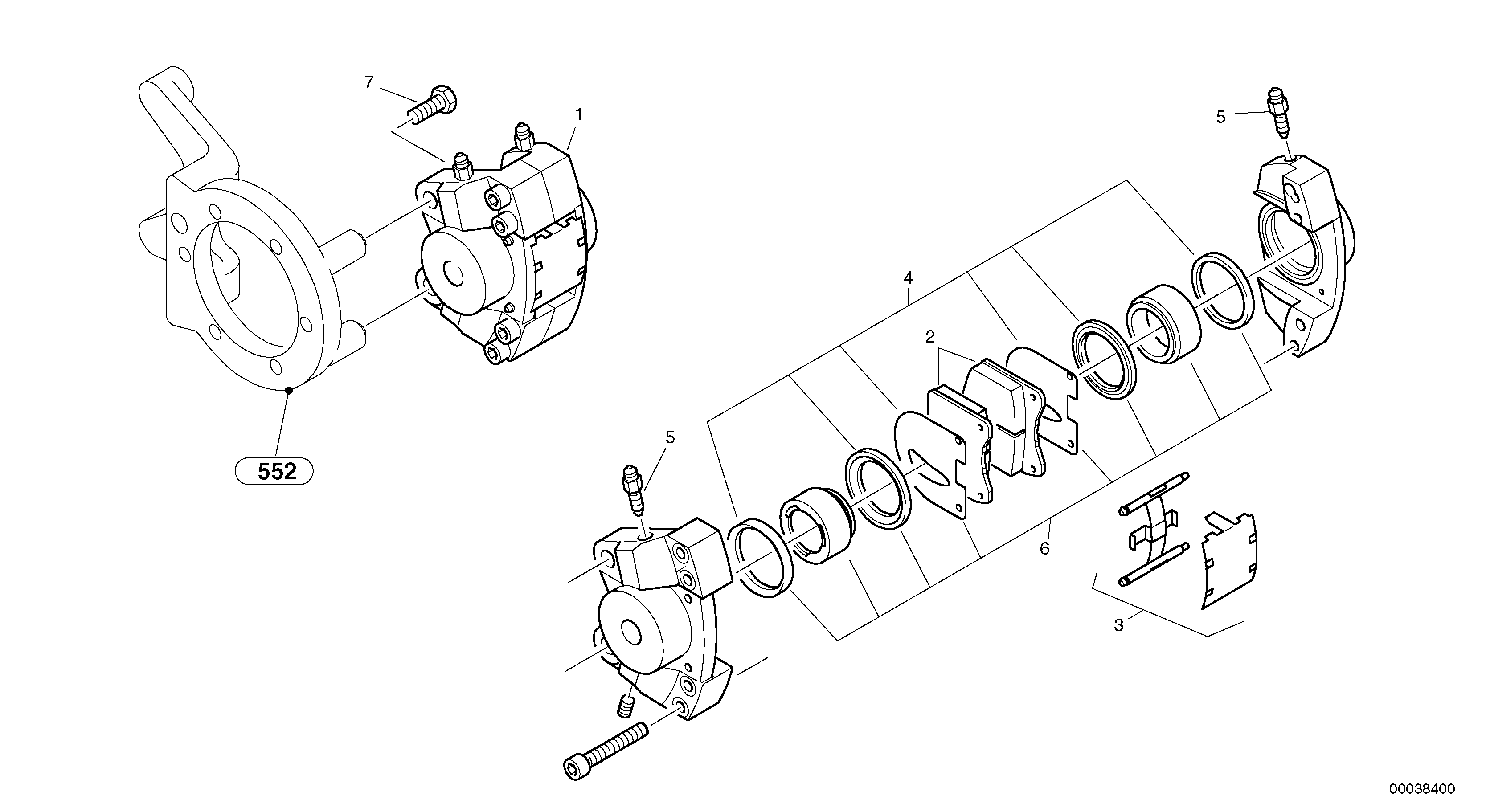Hydraulic disc brake ZM2807836 VOLVO