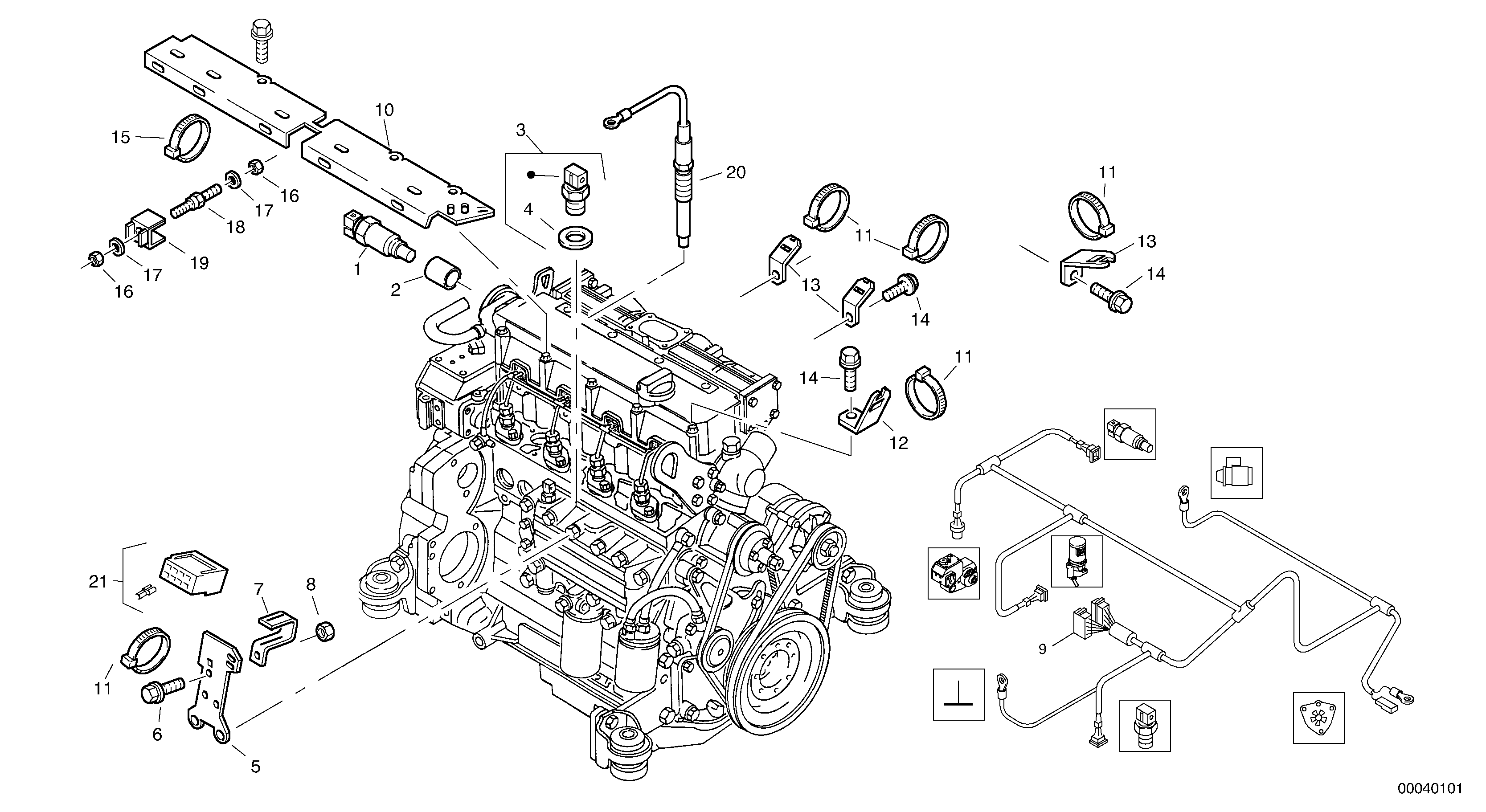 Cable Clamp VOE20711847 VOLVO