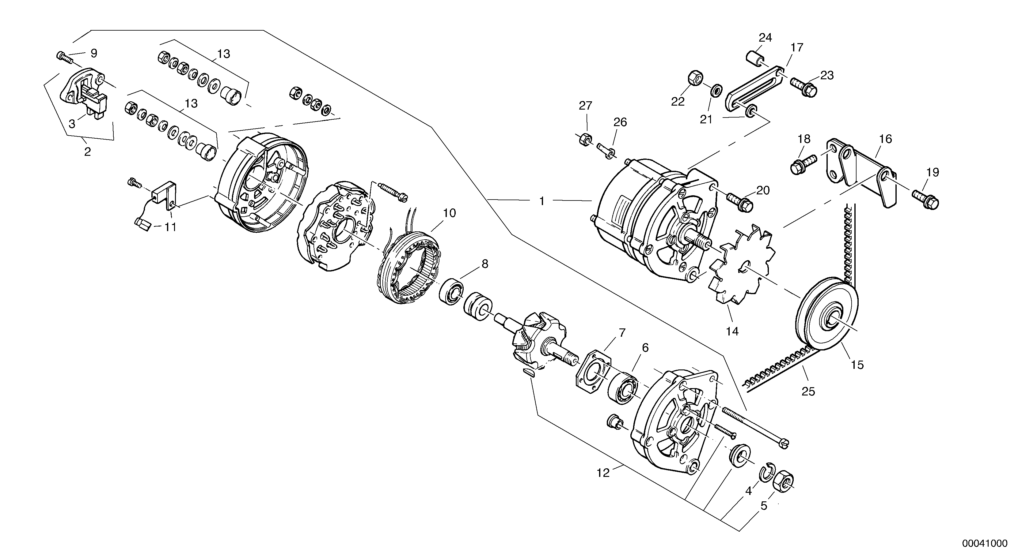 For upper engine part VOE/ZM13949578 VOLVO