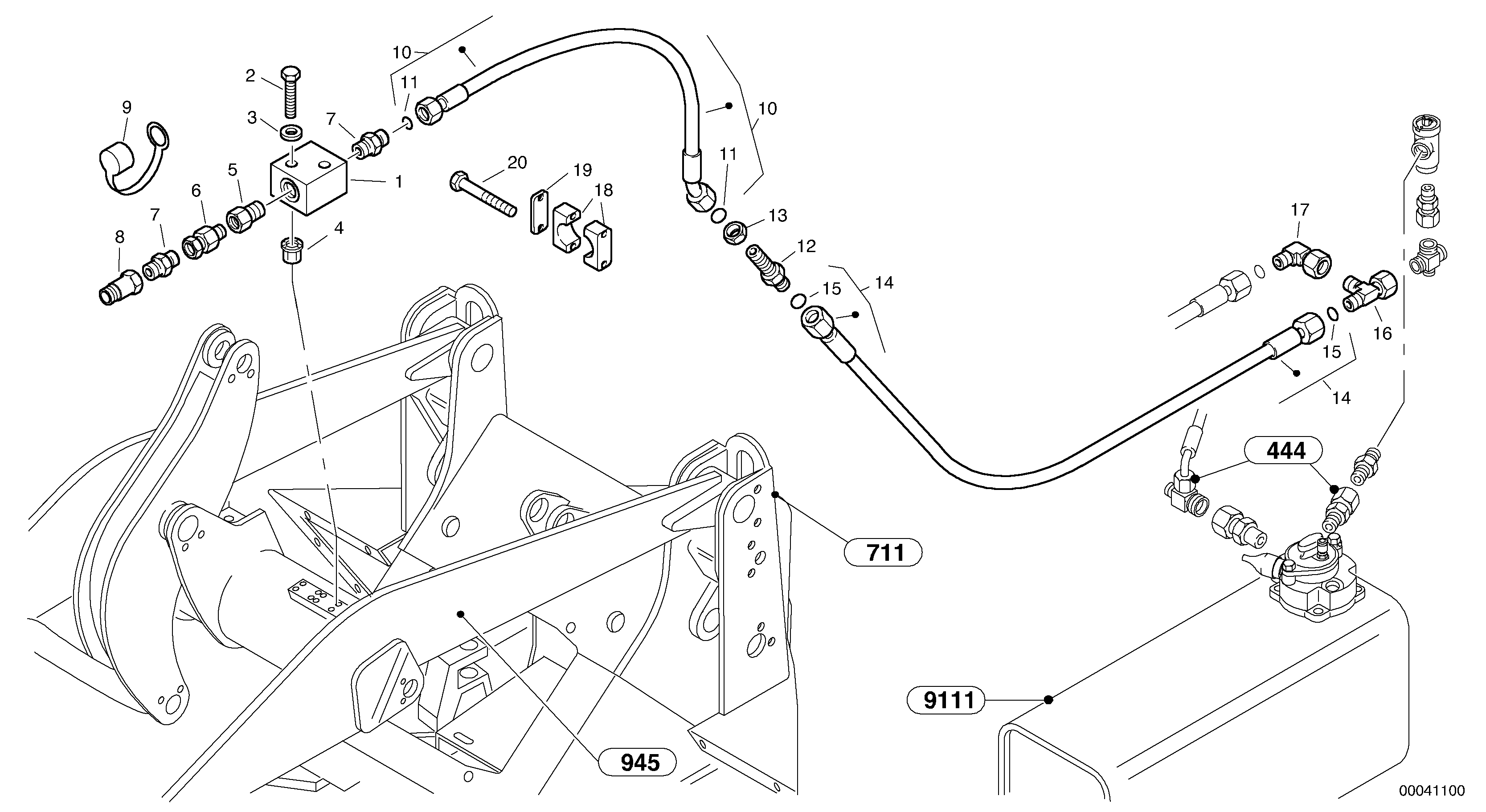 Timing gear casing VOE11305309 VOLVO