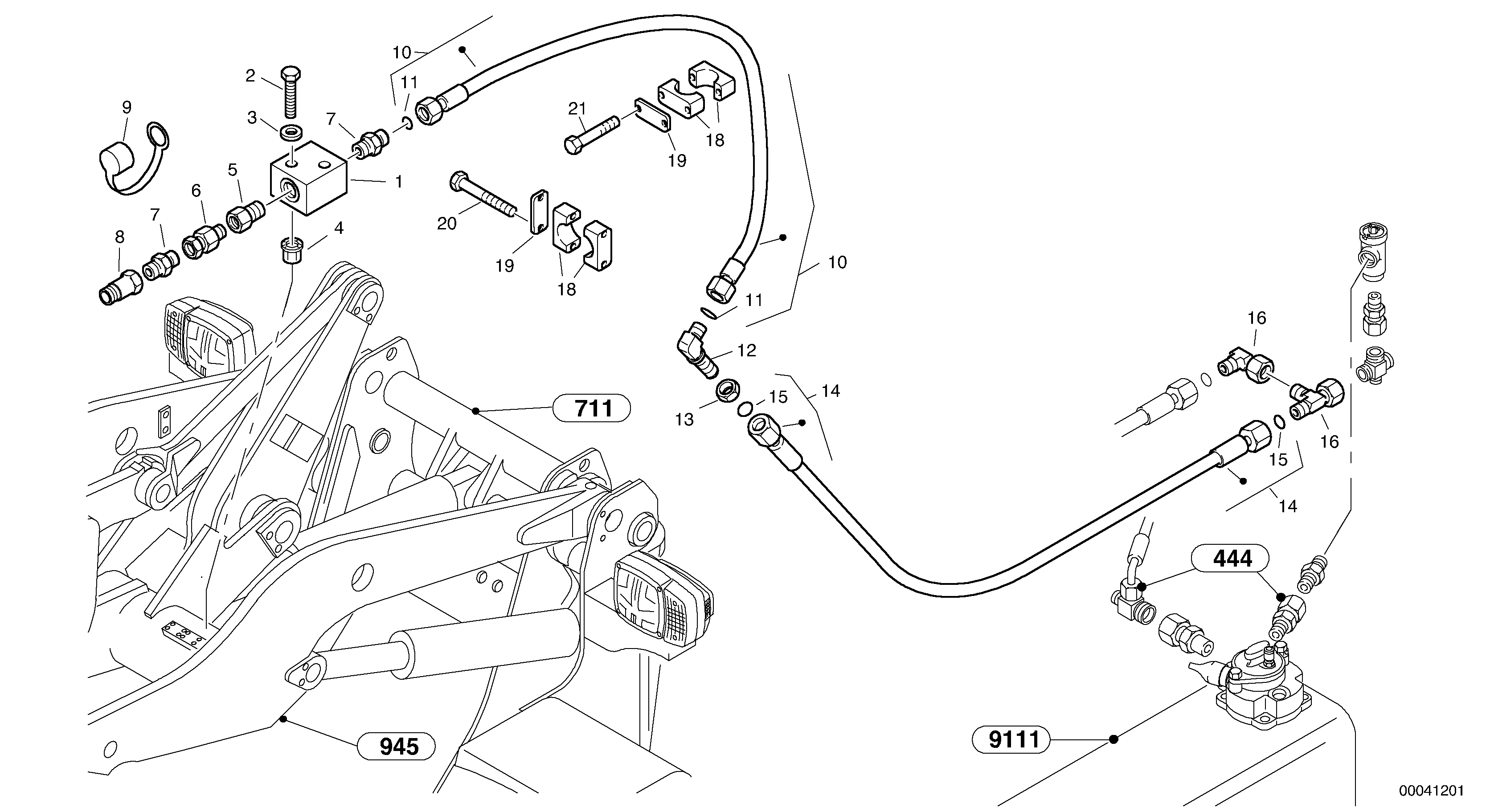 Mounting rail VOE955287 VOLVO