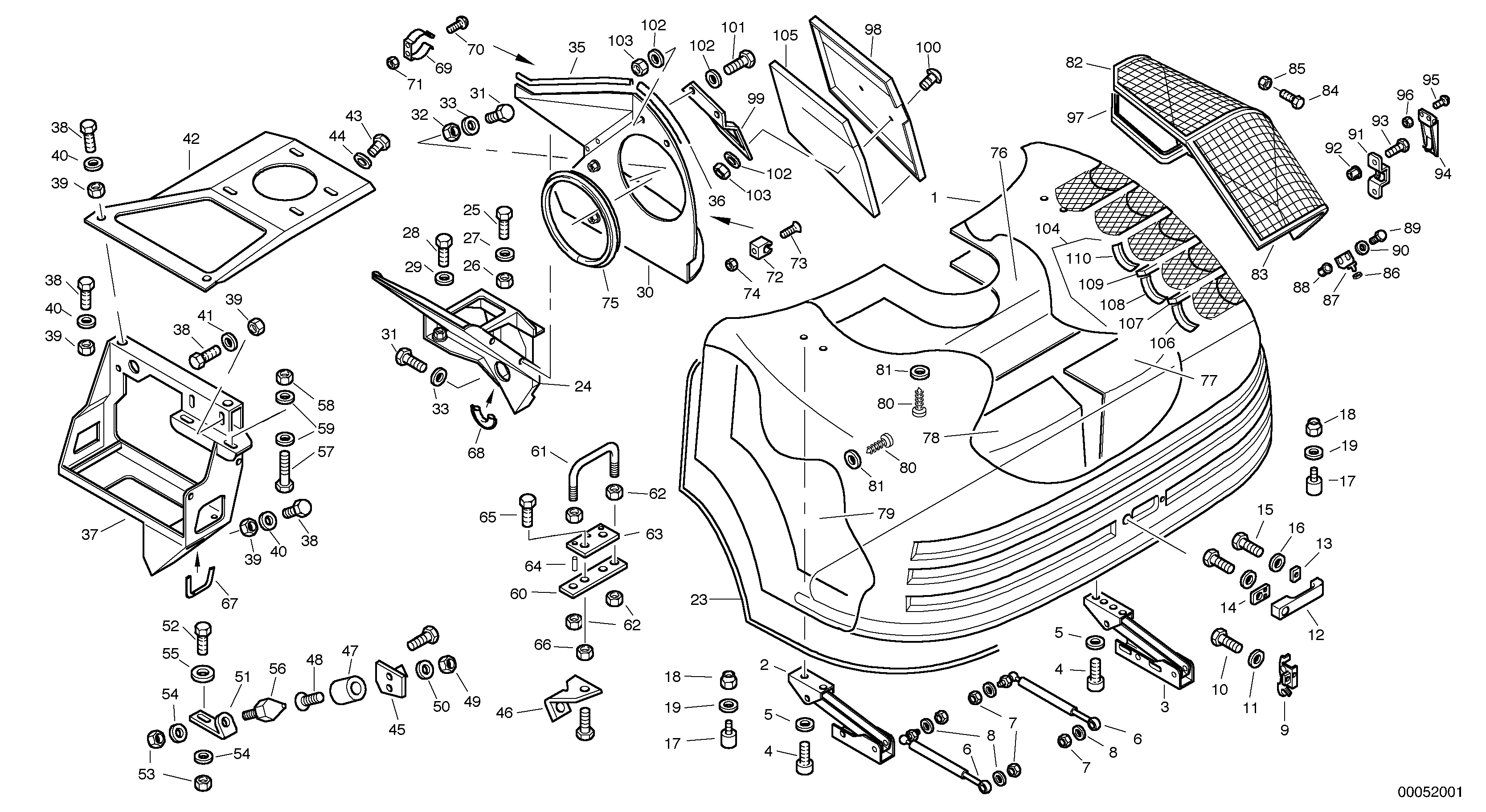 Attaching plate VOE15201064 VOLVO