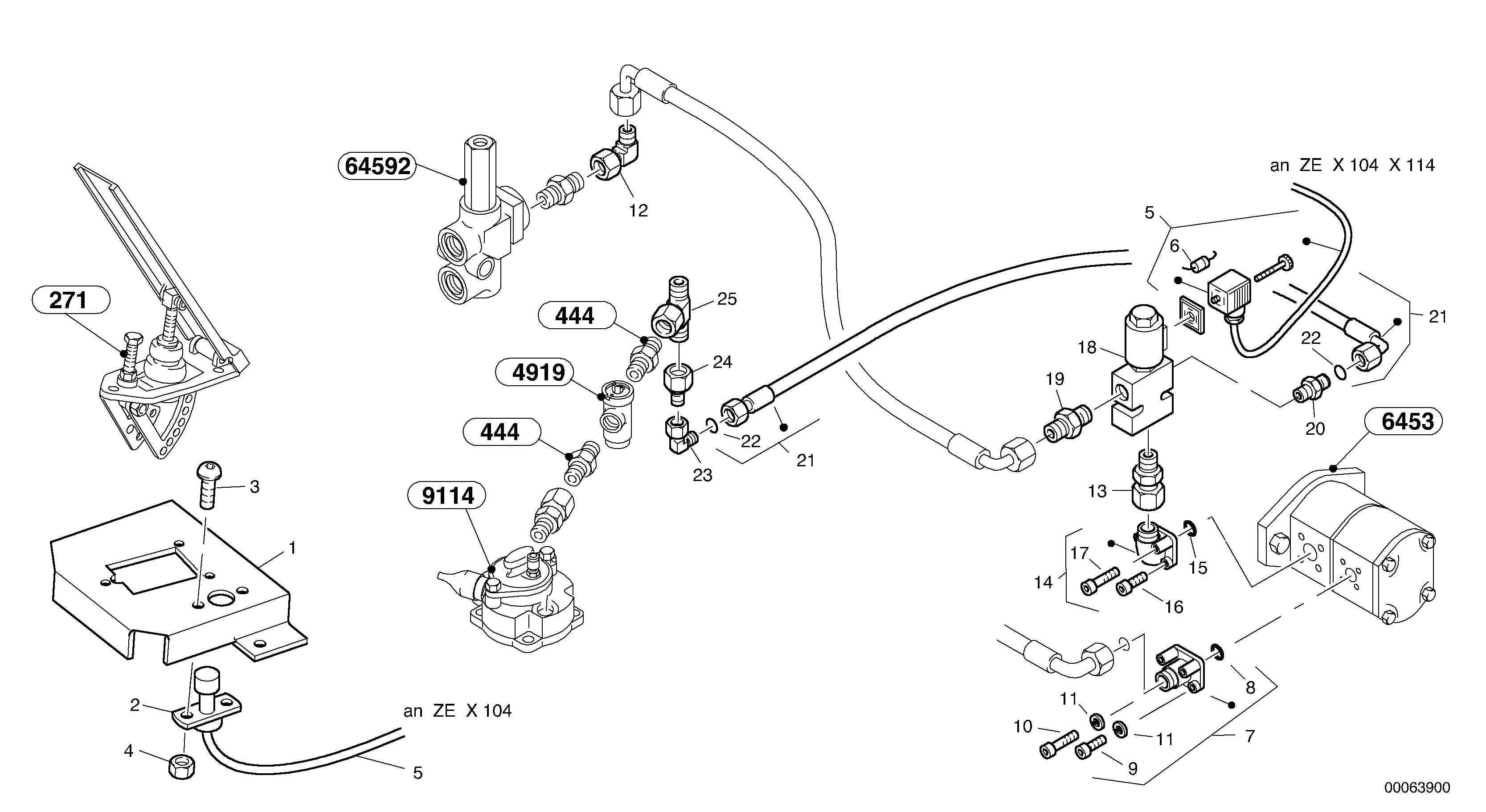 Pedal Arrange ZM2816426 VOLVO