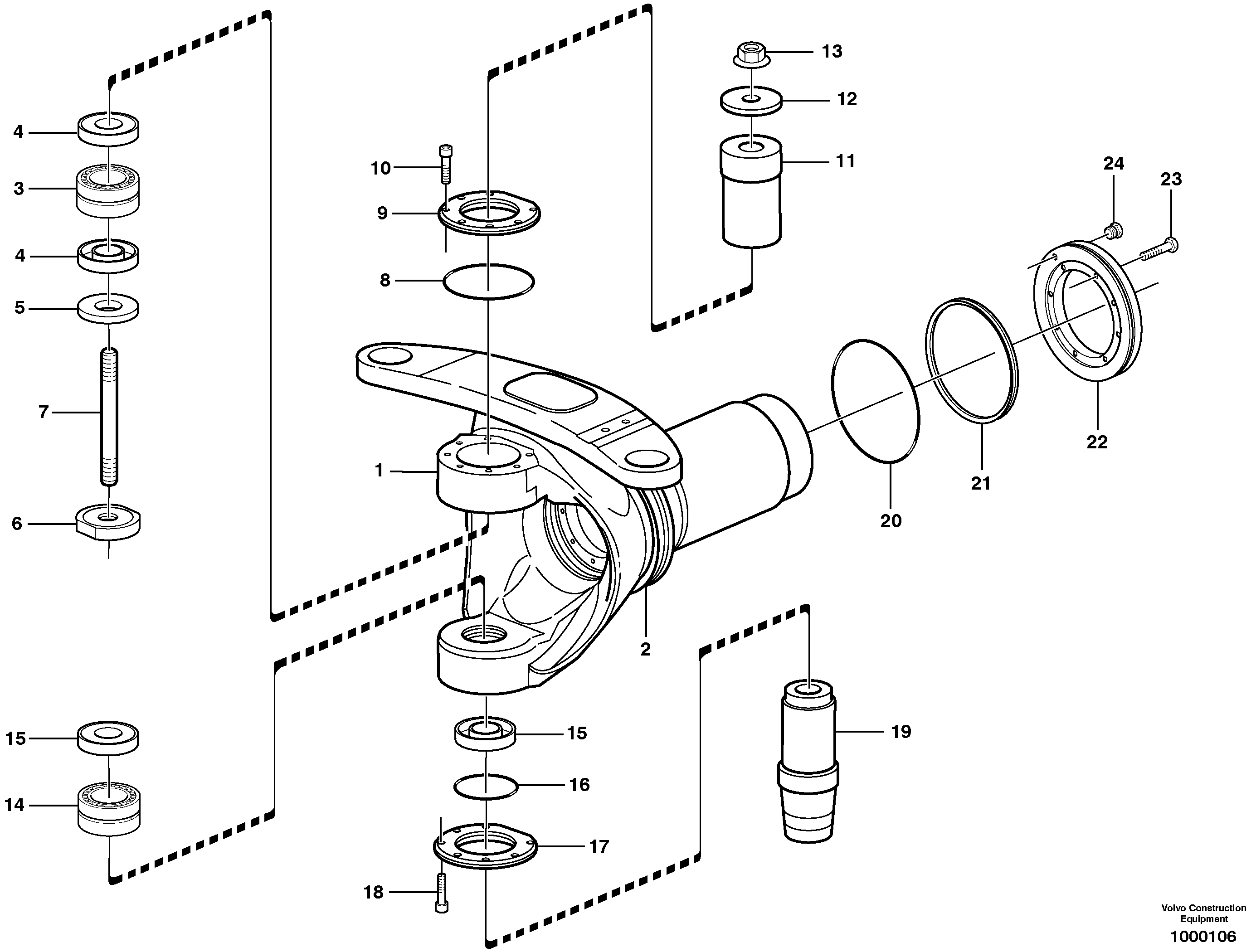 Bearing Spindle VOE11190832 VOLVO