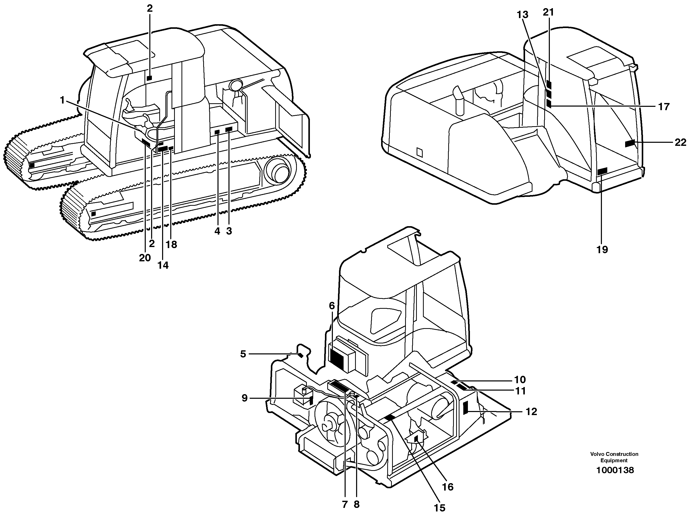Angled plate VOE14372244 VOLVO