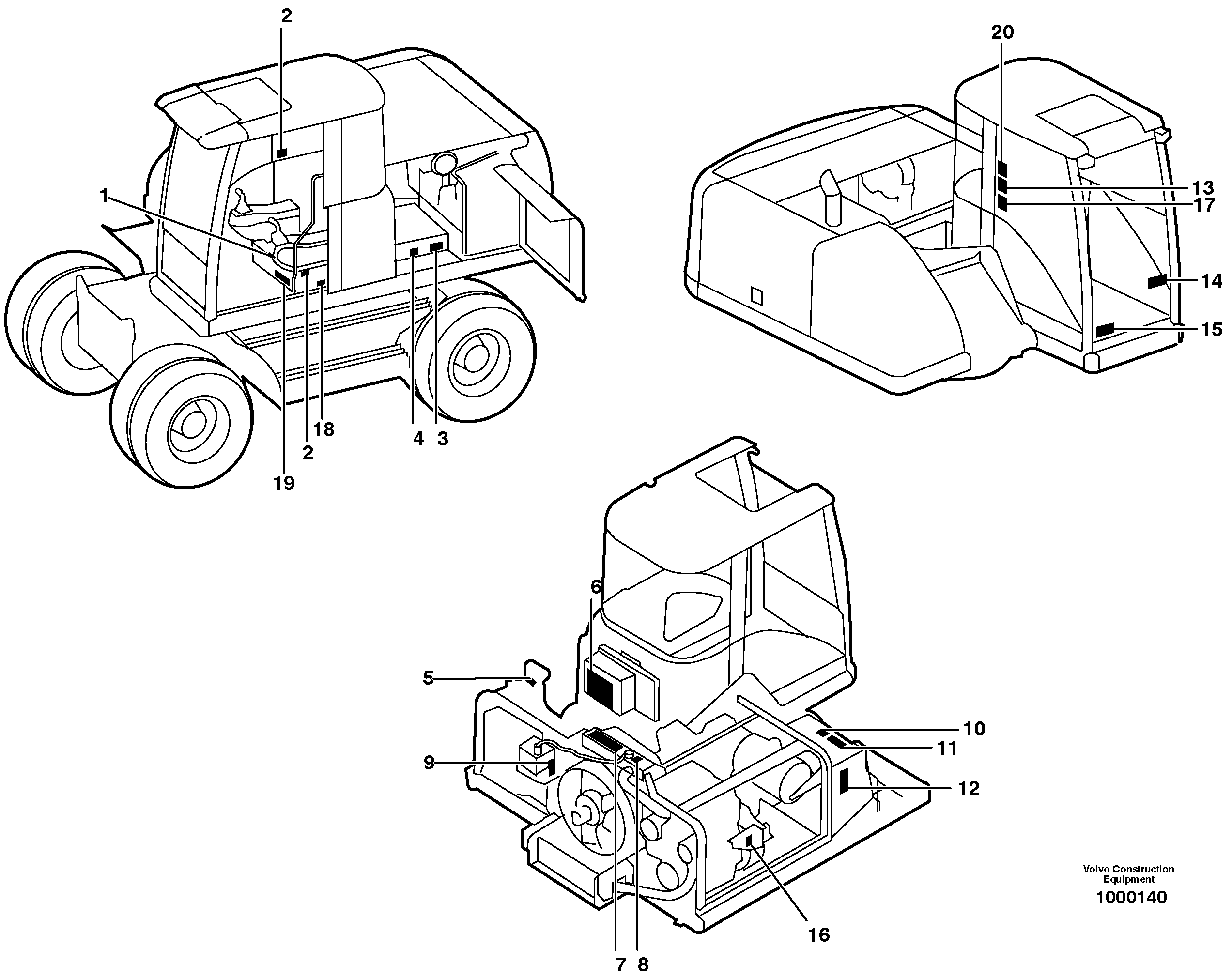 Angled plate VOE14346827 VOLVO