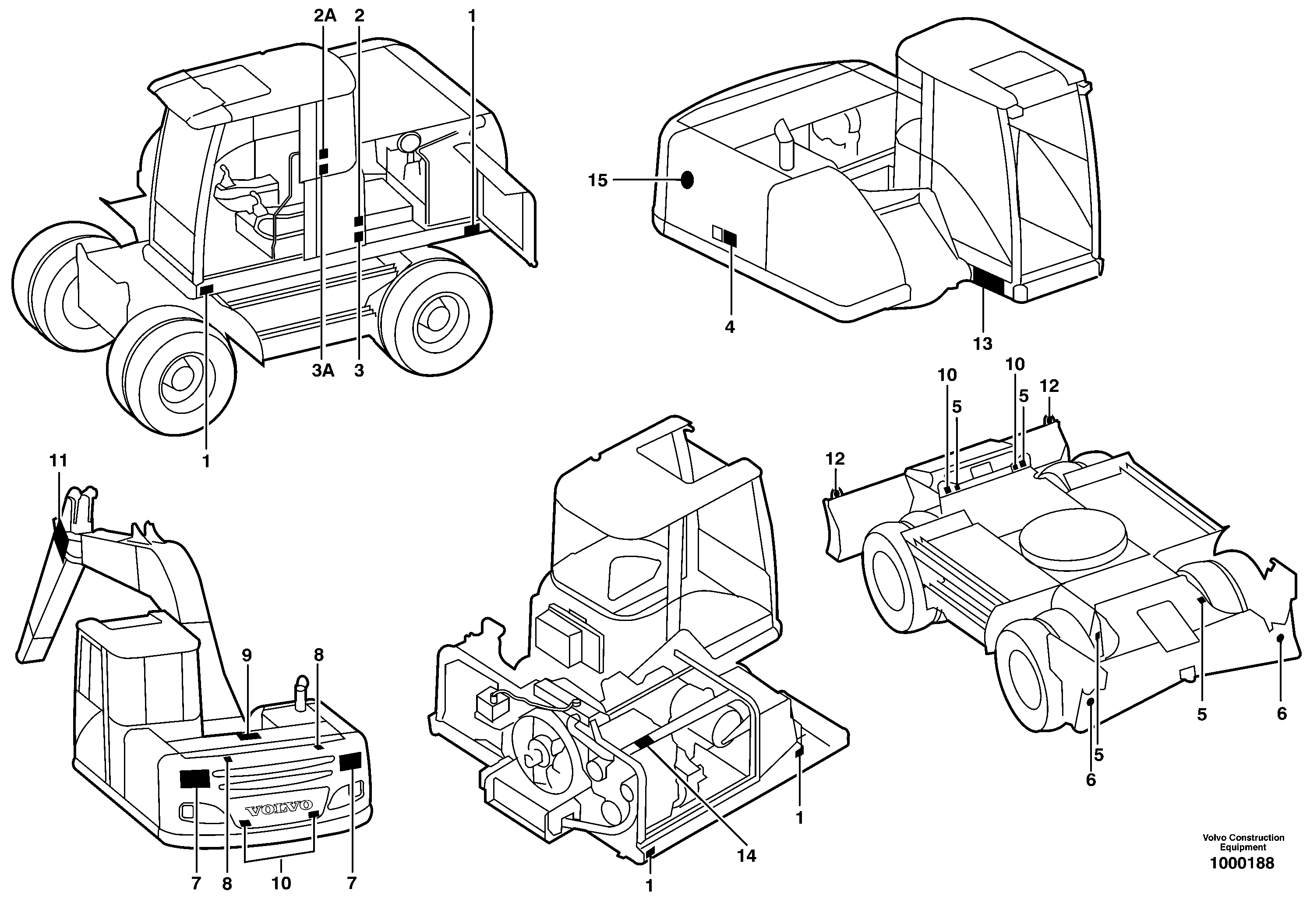 Angled plate VOE14346997 VOLVO
