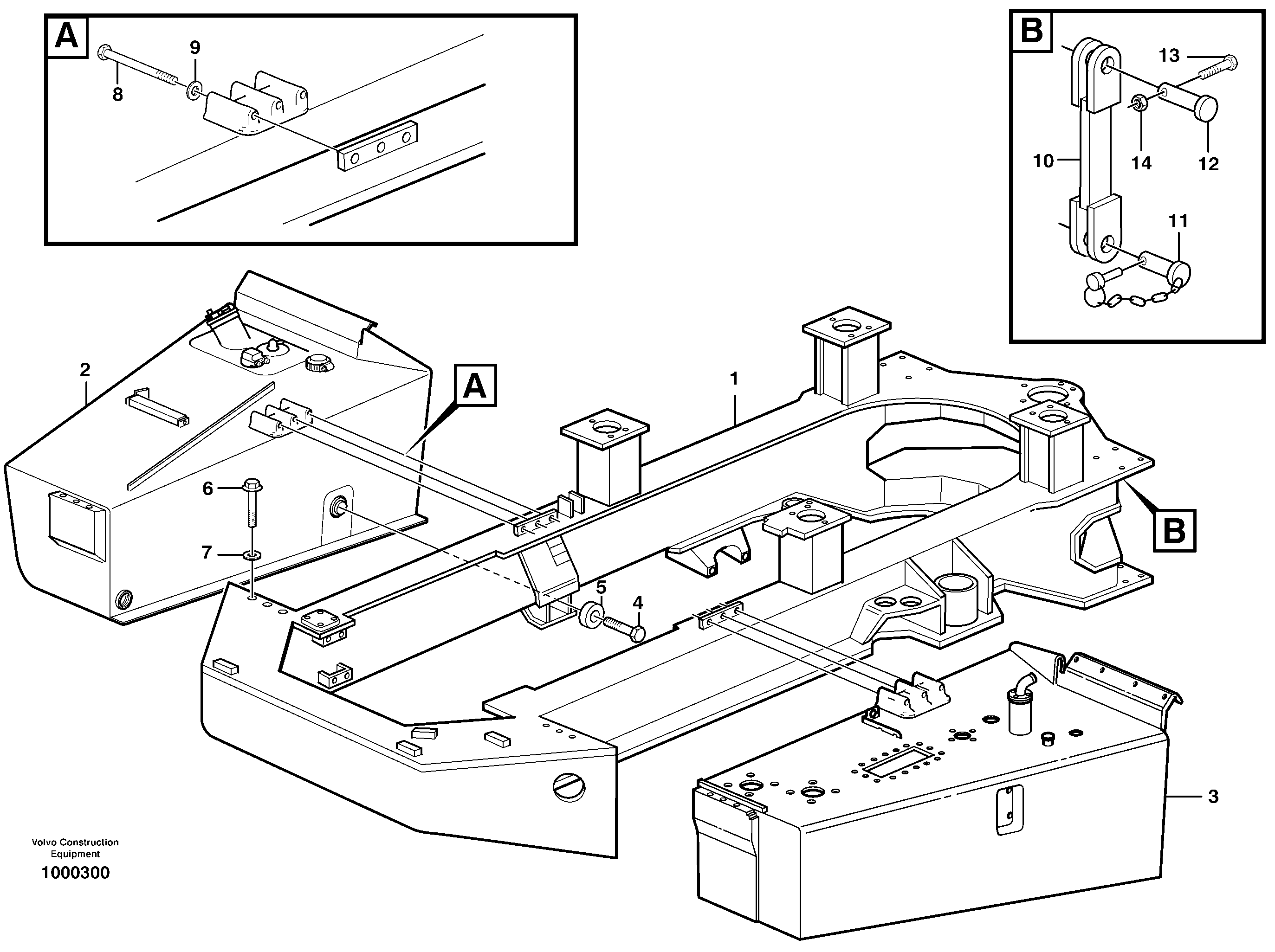 Mounting rail VOE997475 VOLVO