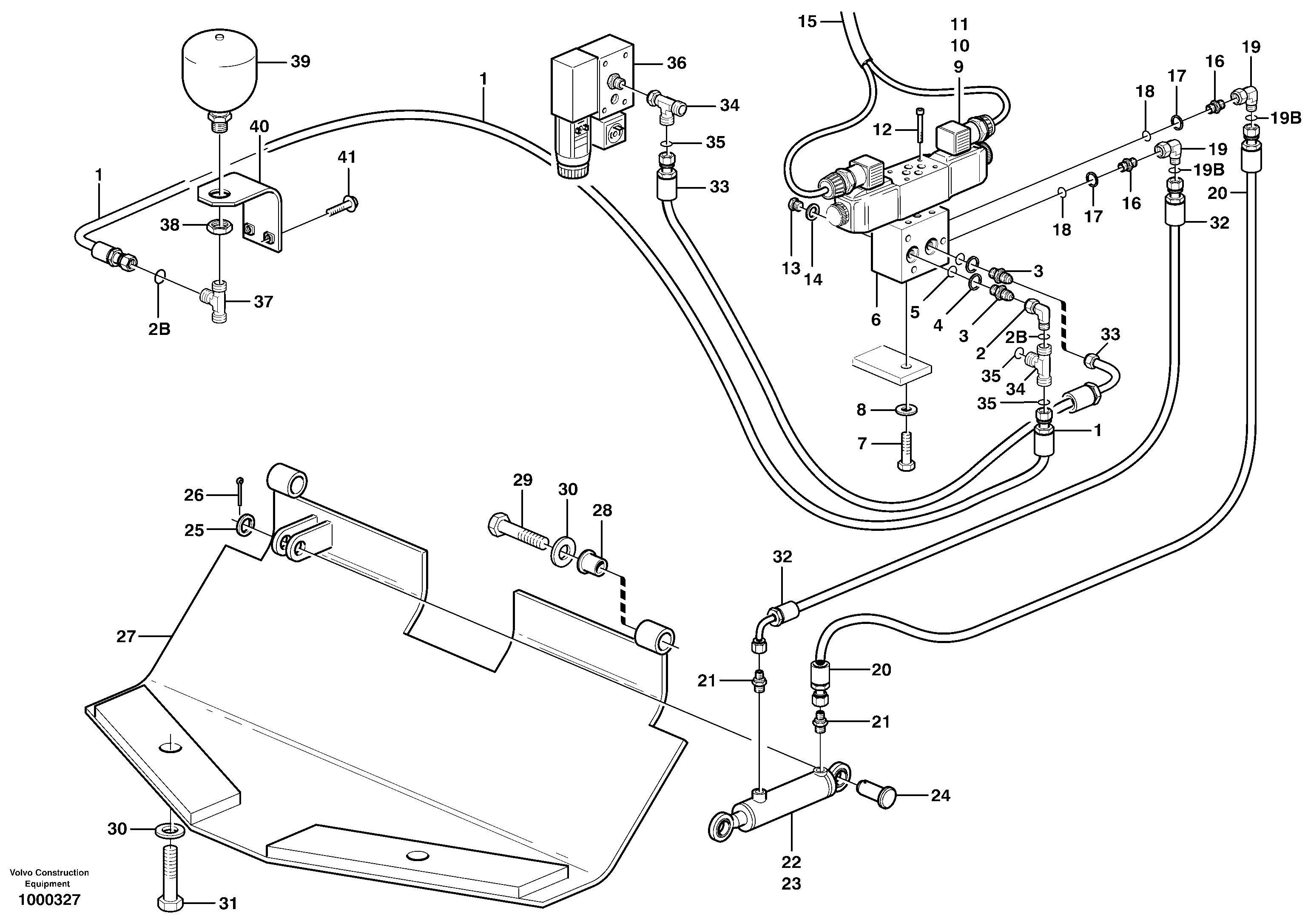 Mounting rail VOE997476 VOLVO