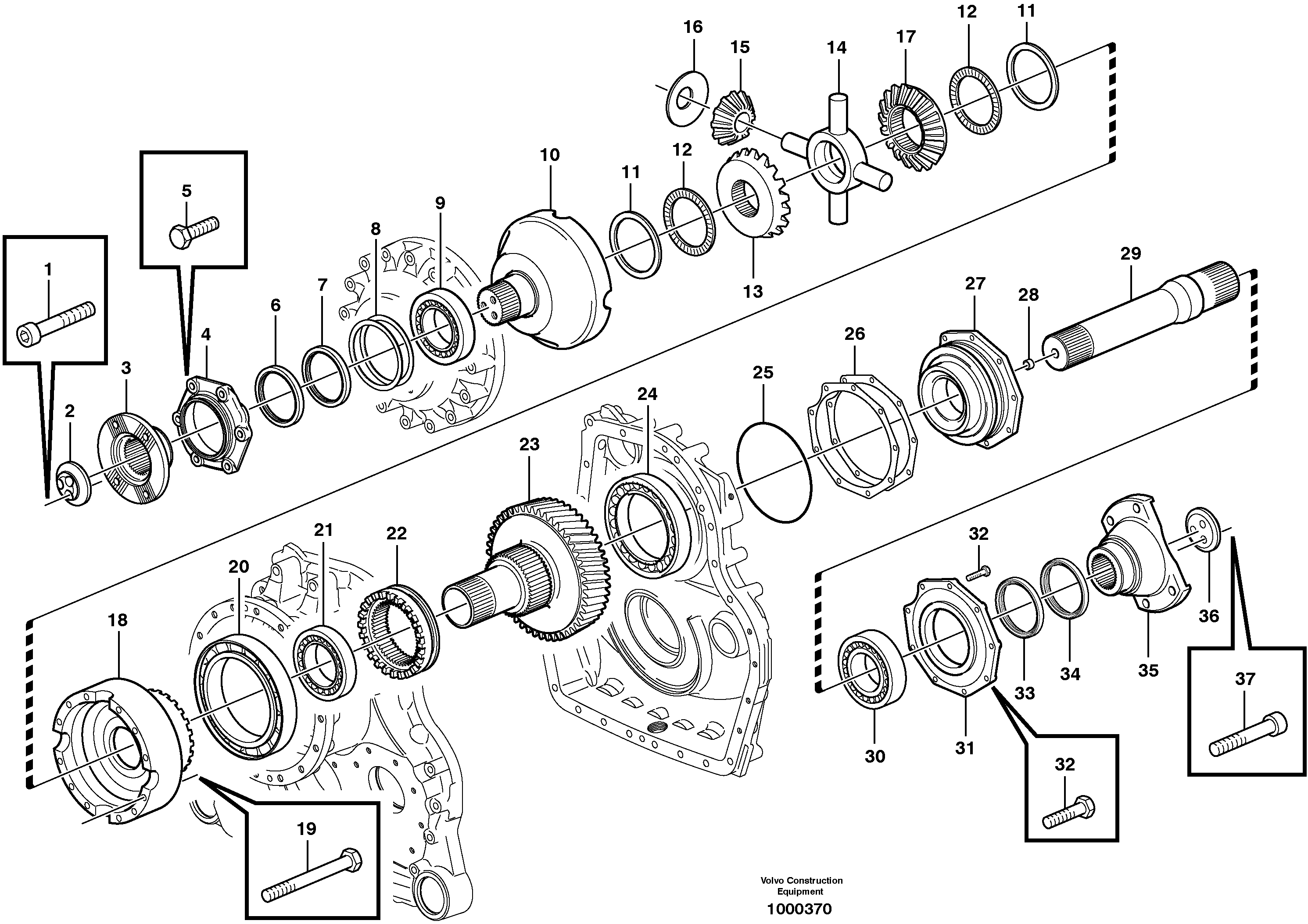 Mounting rail VOE13970973 VOLVO