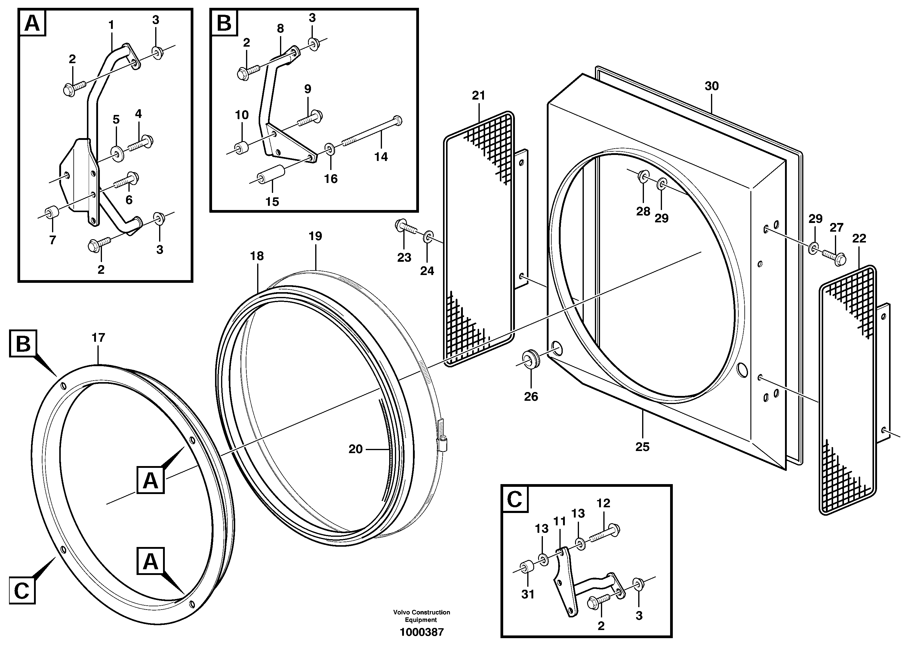 Fan Protector VOE11101855 VOLVO