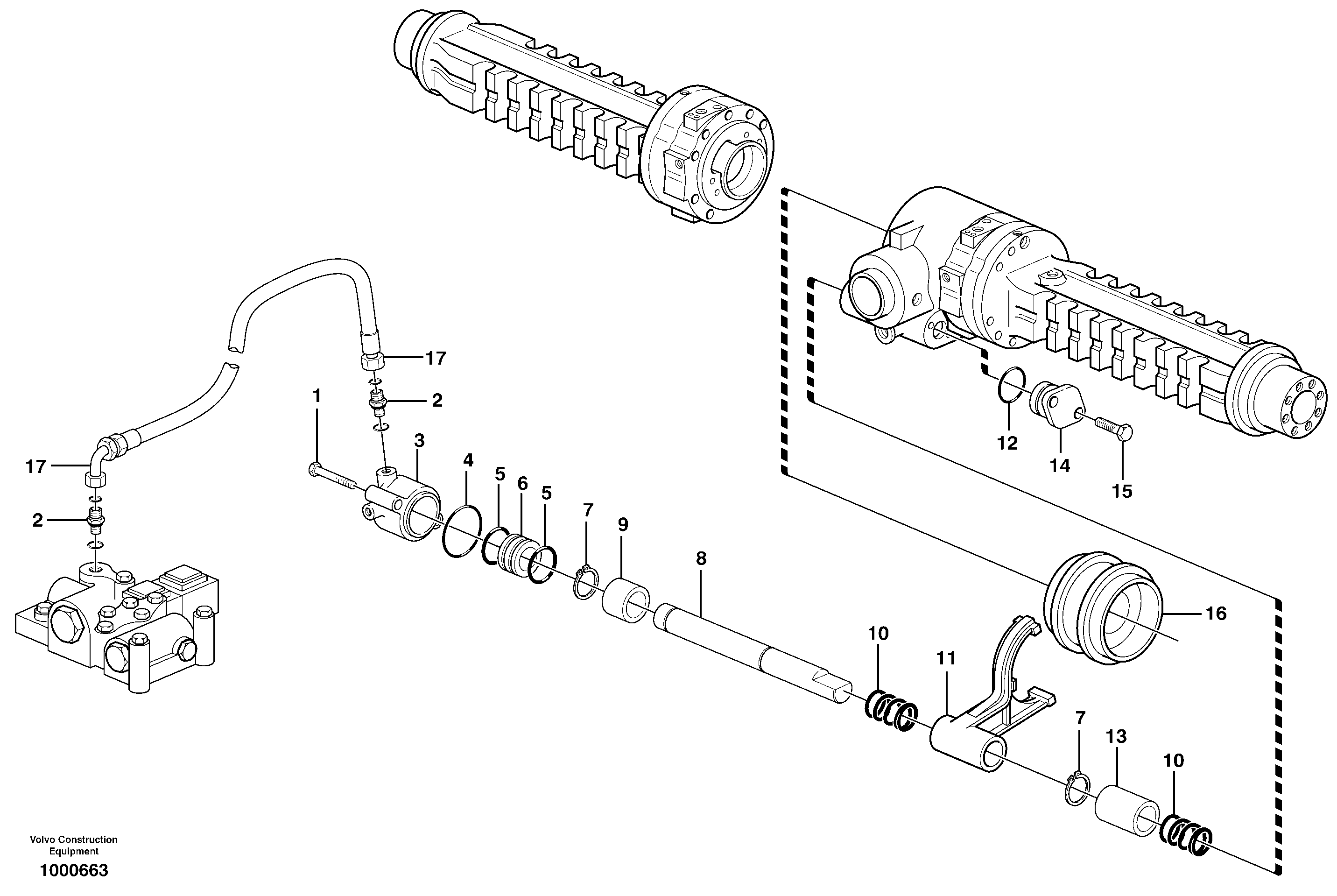 Mounting rail VOE955306 VOLVO