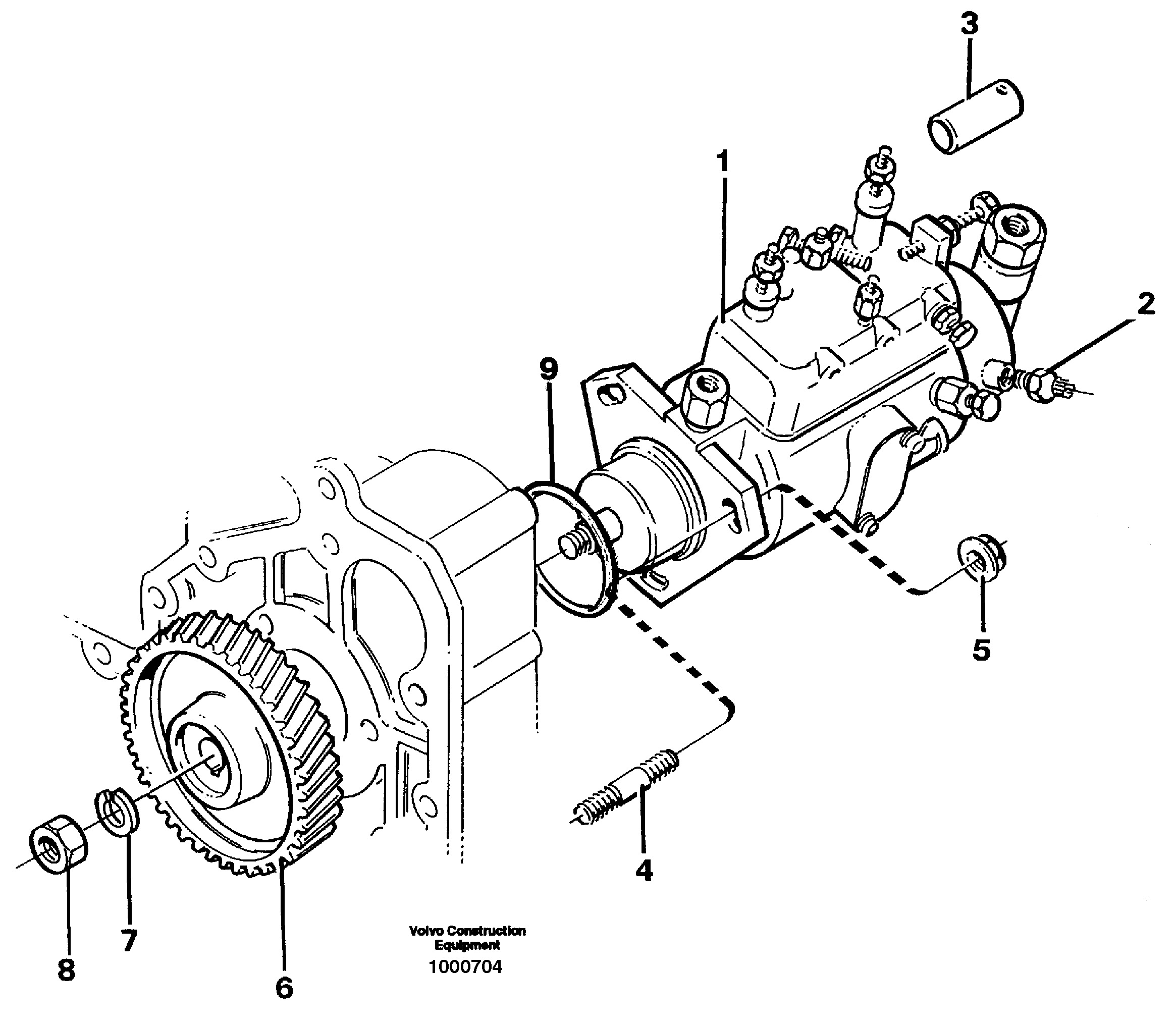 Flange Cap Nut VOE859693 VOLVO